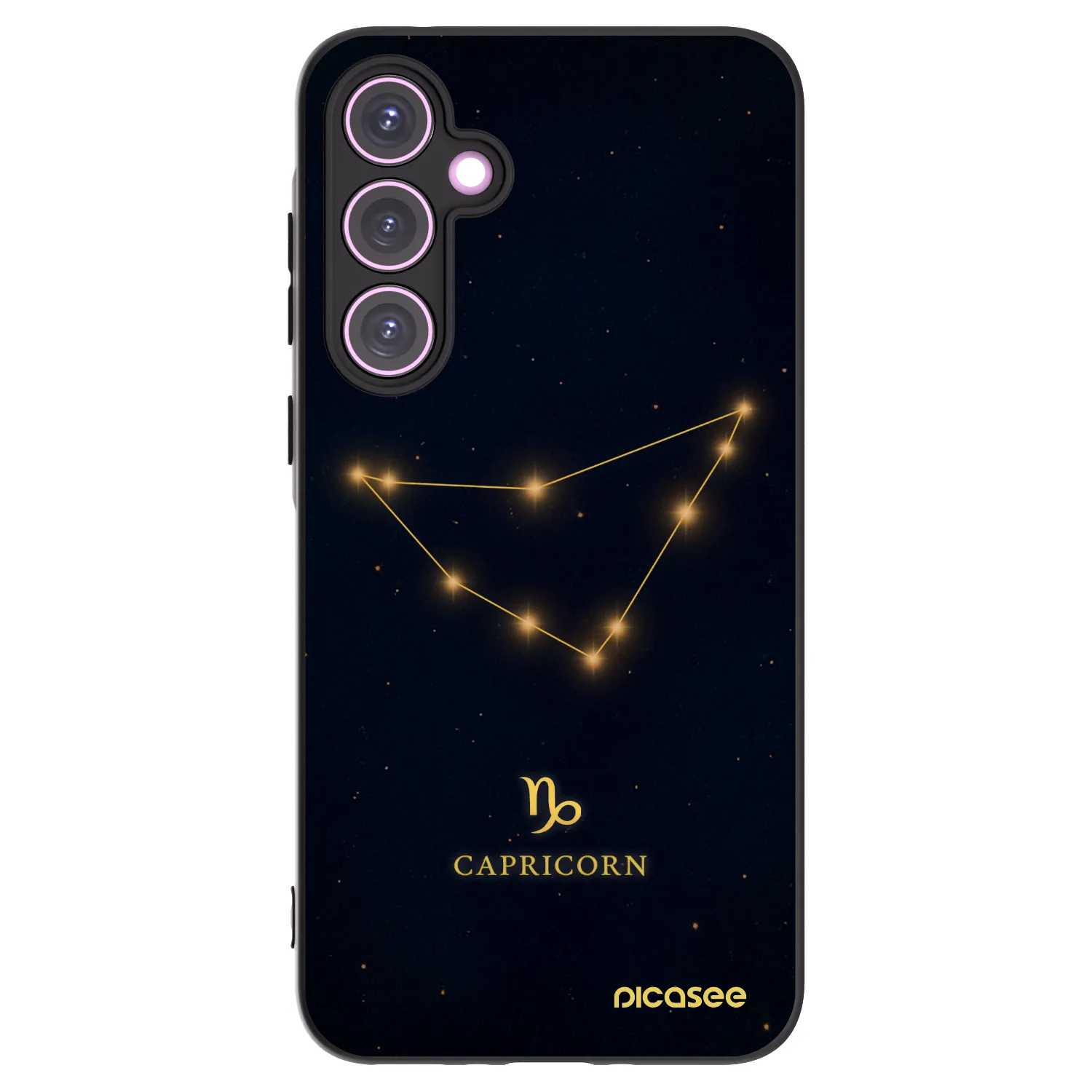 Picasee silikónový čierny obal pre Samsung Galaxy A35 5G A356B - CAPRICORN