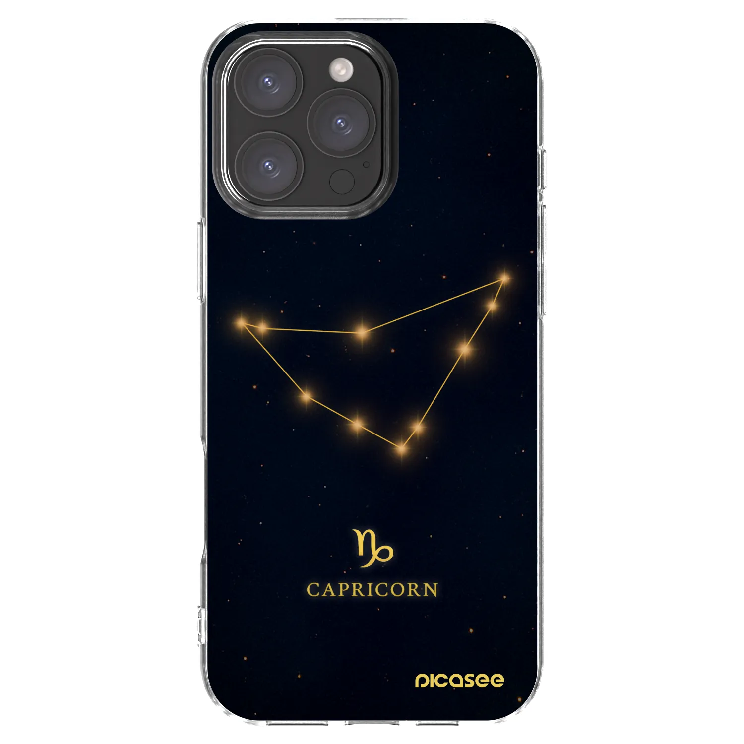 Picasee silikónový prehľadný obal pre Apple iPhone 16 Pro Max - CAPRICORN
