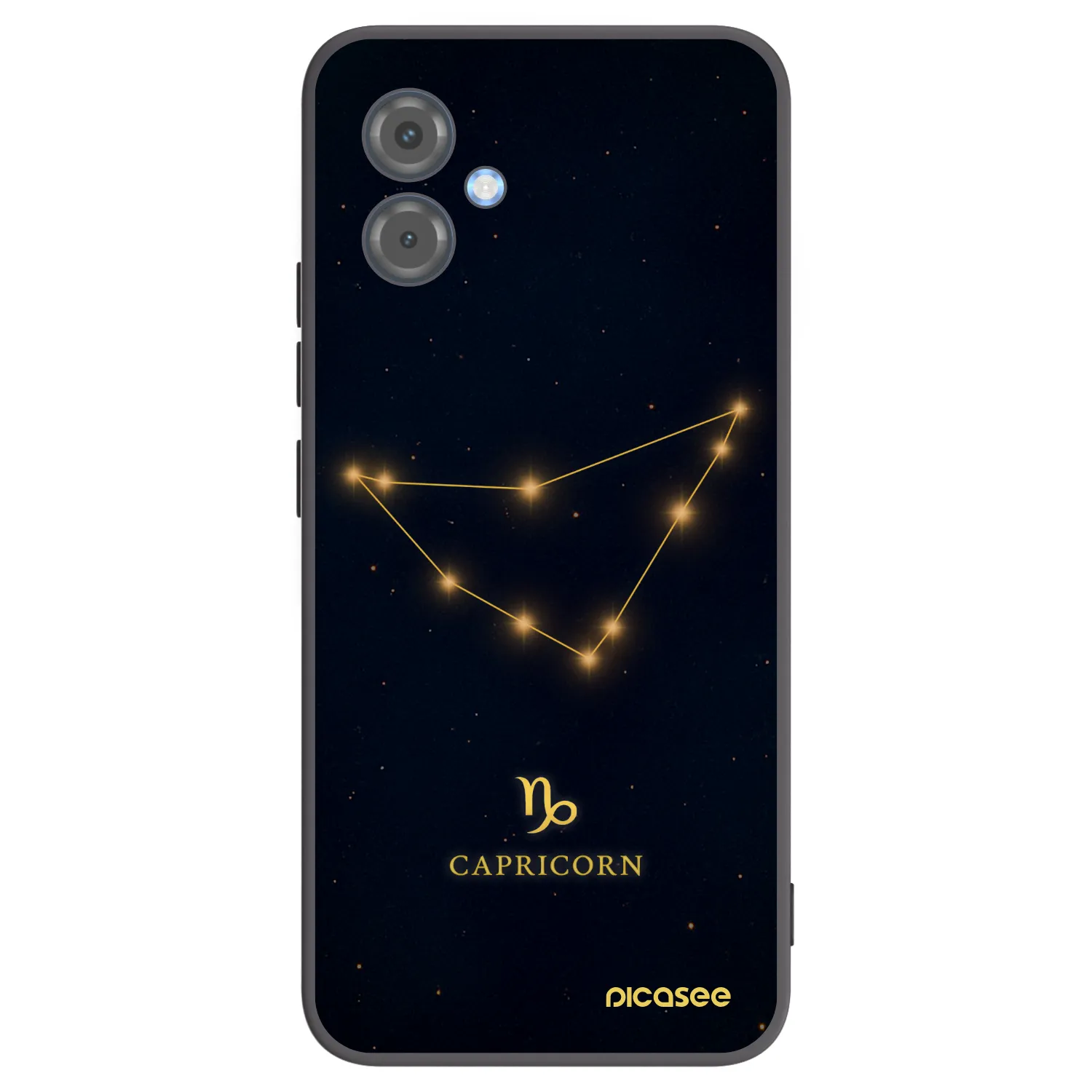 Picasee silikónový čierny obal pre Motorola Moto G14 - CAPRICORN
