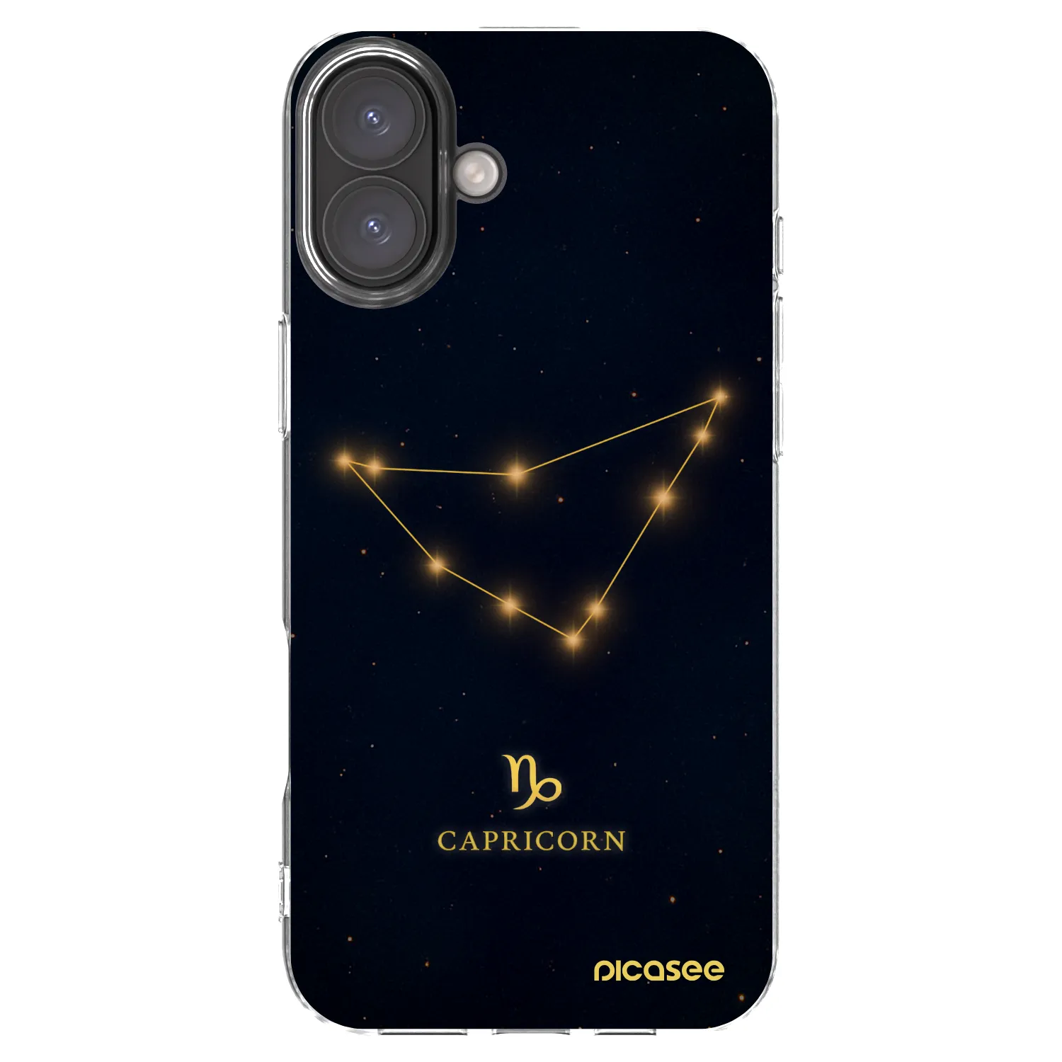Picasee silikónový prehľadný obal pre Apple iPhone 16 Plus - CAPRICORN