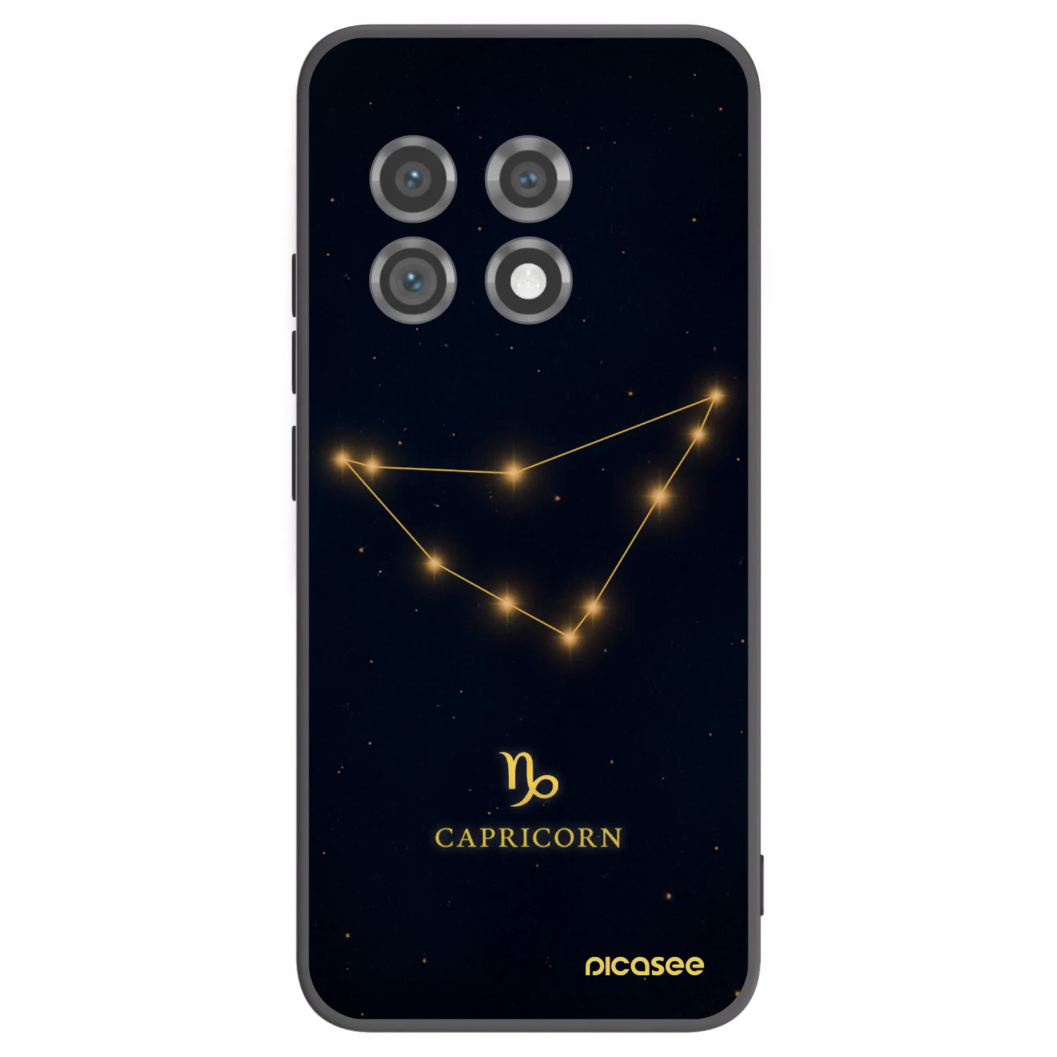 Picasee silikónový čierny obal pre OnePlus 11 5G - CAPRICORN