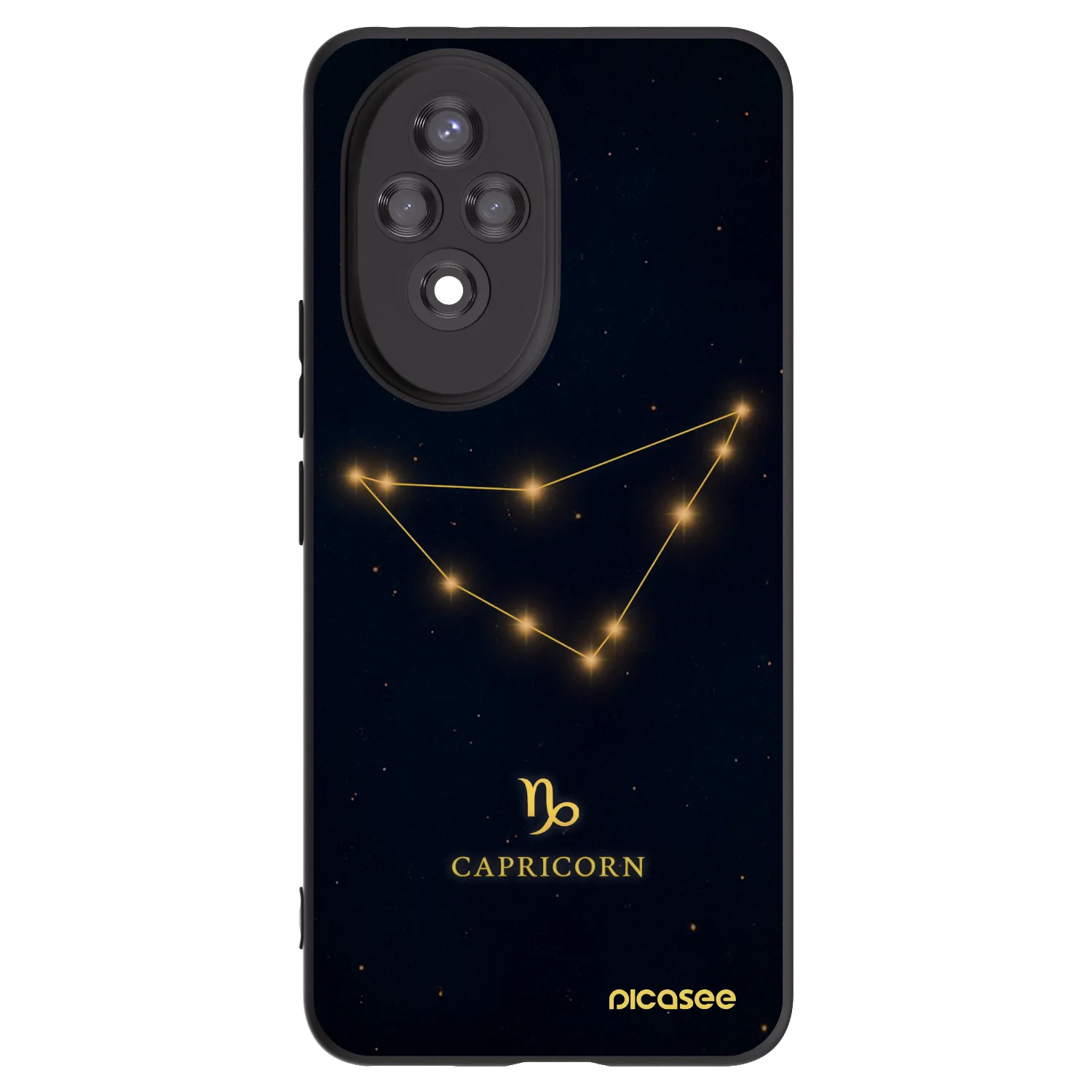 Picasee silikónový čierny obal pre Honor 200 Pro 5G - CAPRICORN