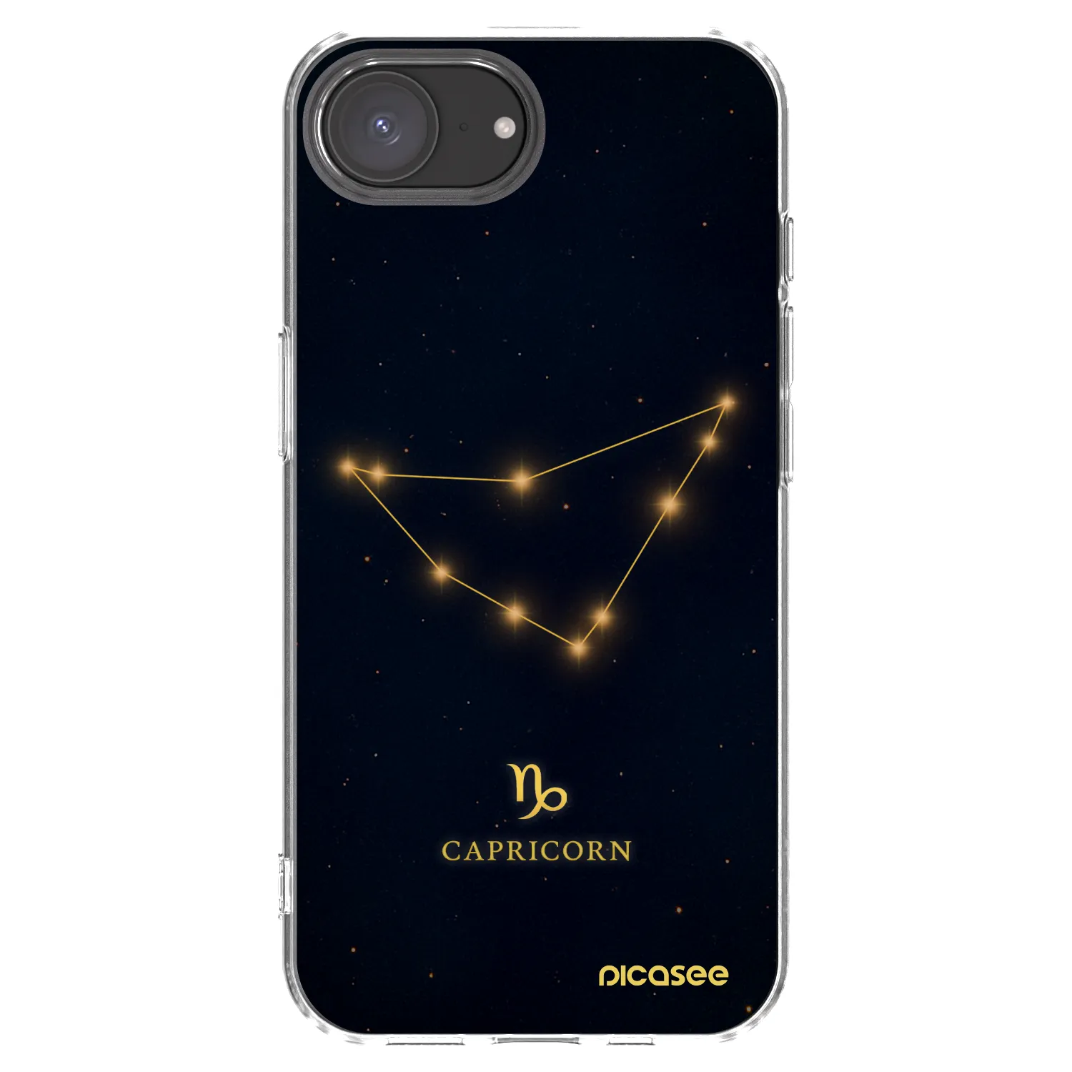 Picasee silikónový prehľadný obal pre Apple iPhone 16e - CAPRICORN
