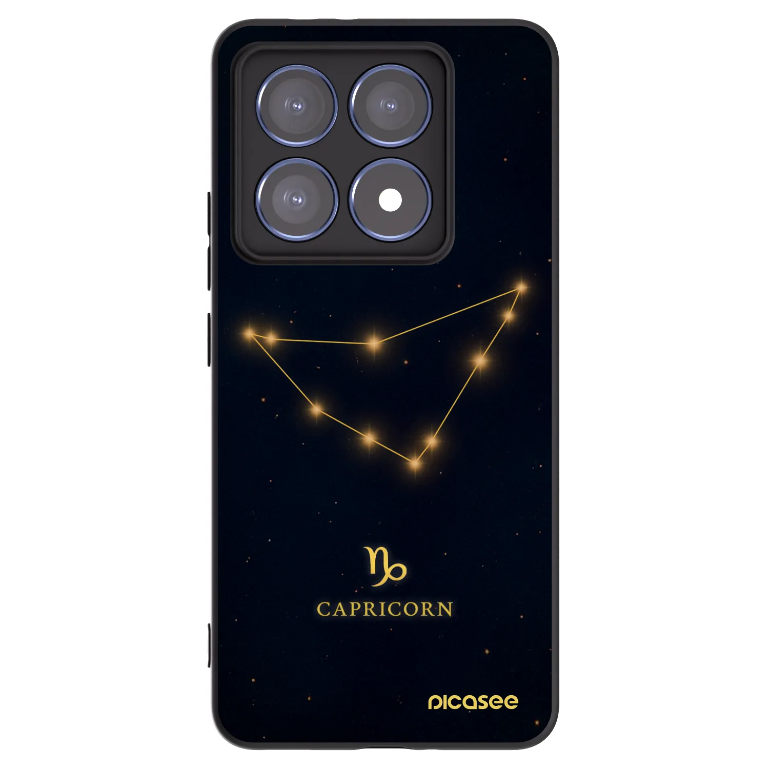 Picasee silikónový čierny obal pre Xiaomi 14T Pro - CAPRICORN