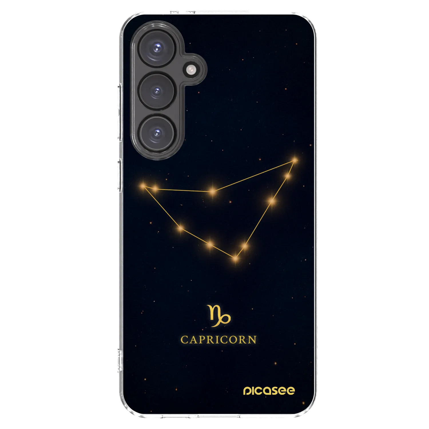 Picasee silikónový prehľadný obal pre Samsung Galaxy S24 FE S721B - CAPRICORN