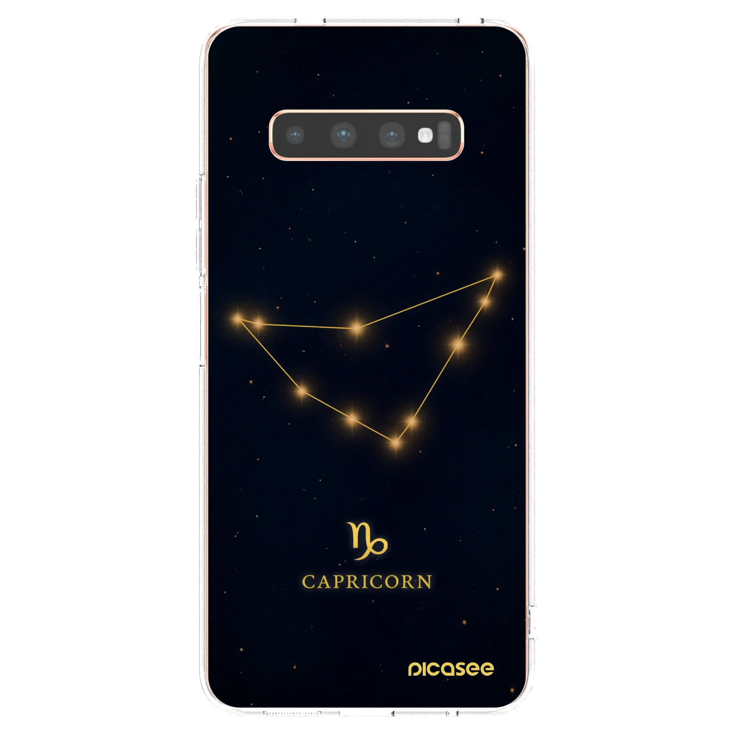 Picasee silikónový prehľadný obal pre Samsung Galaxy S10 Plus G975 - CAPRICORN