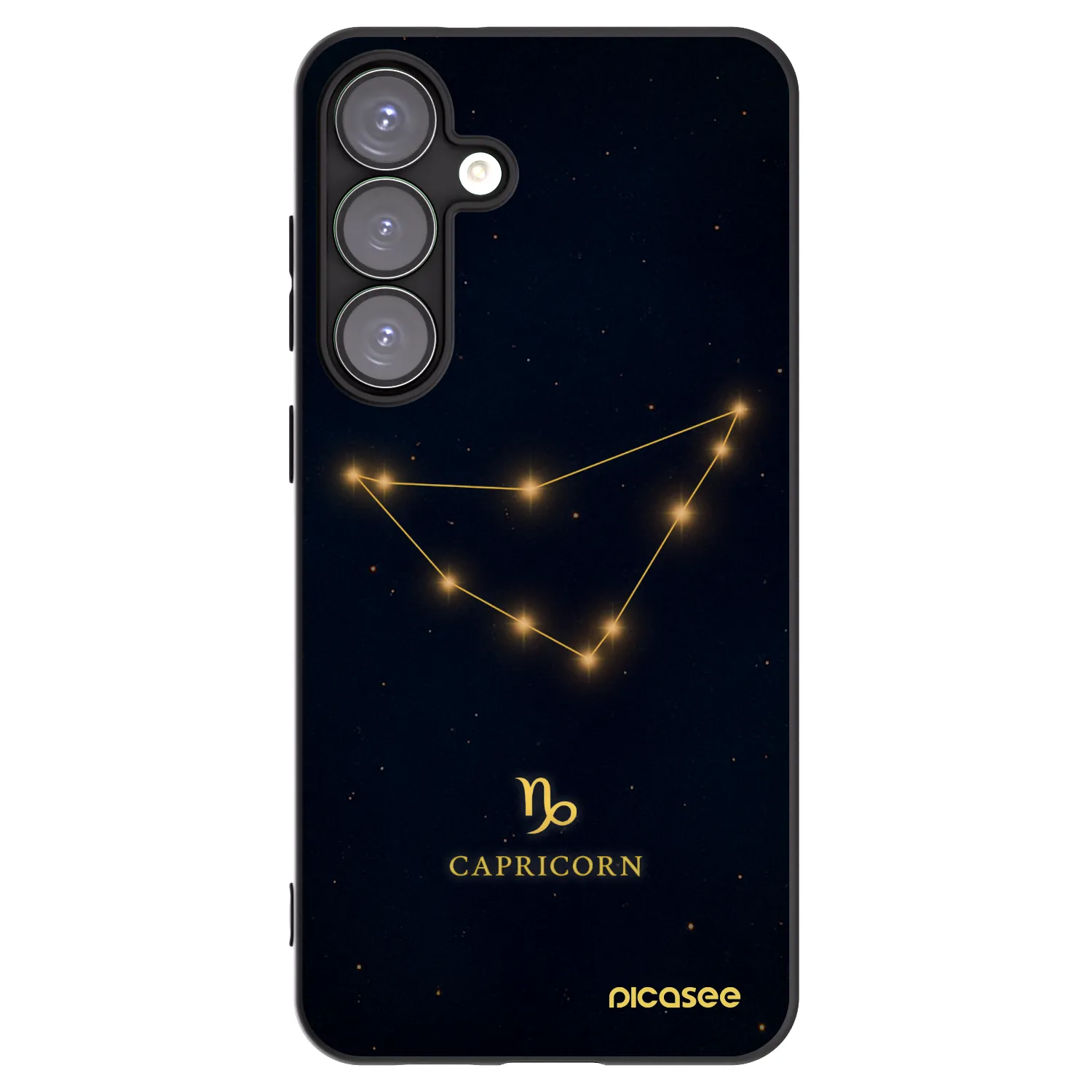 Picasee silikónový čierny obal pre Samsung Galaxy S25+ 5G - CAPRICORN