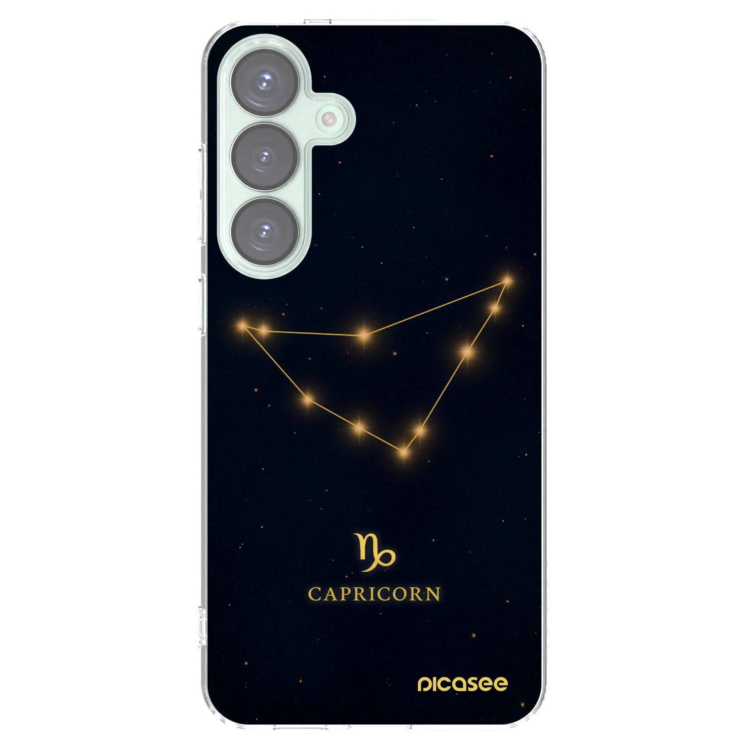 Picasee silikónový prehľadný obal pre Samsung Galaxy S25+ 5G - CAPRICORN