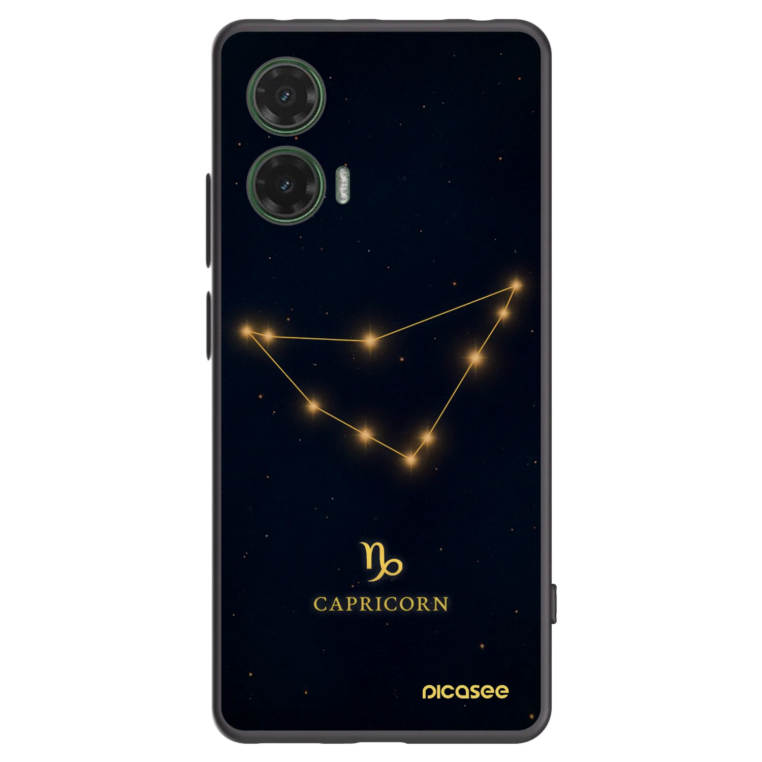 Picasee silikónový čierny obal pre Motorola Moto G35 5G - CAPRICORN