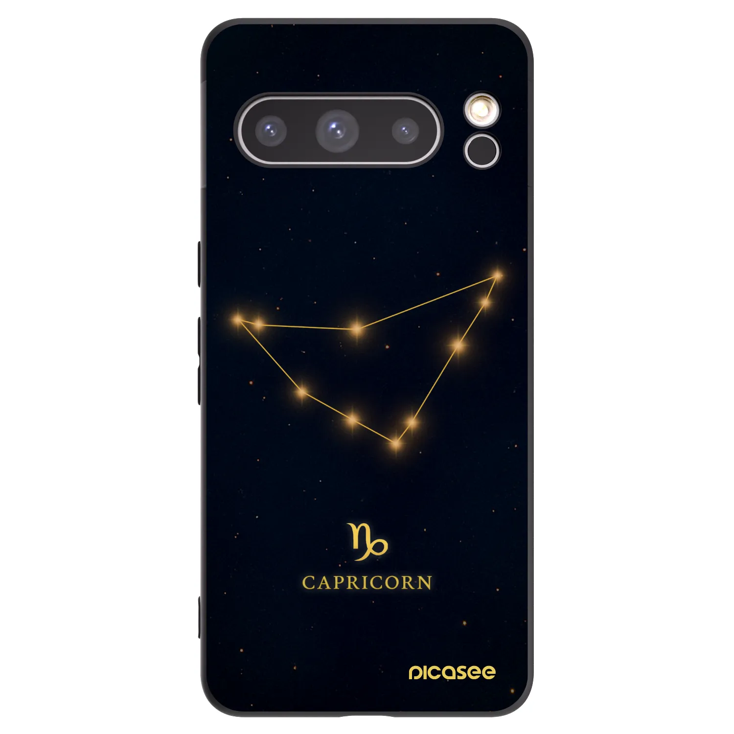 Picasee silikónový čierny obal pre Google Pixel 8 Pro - CAPRICORN