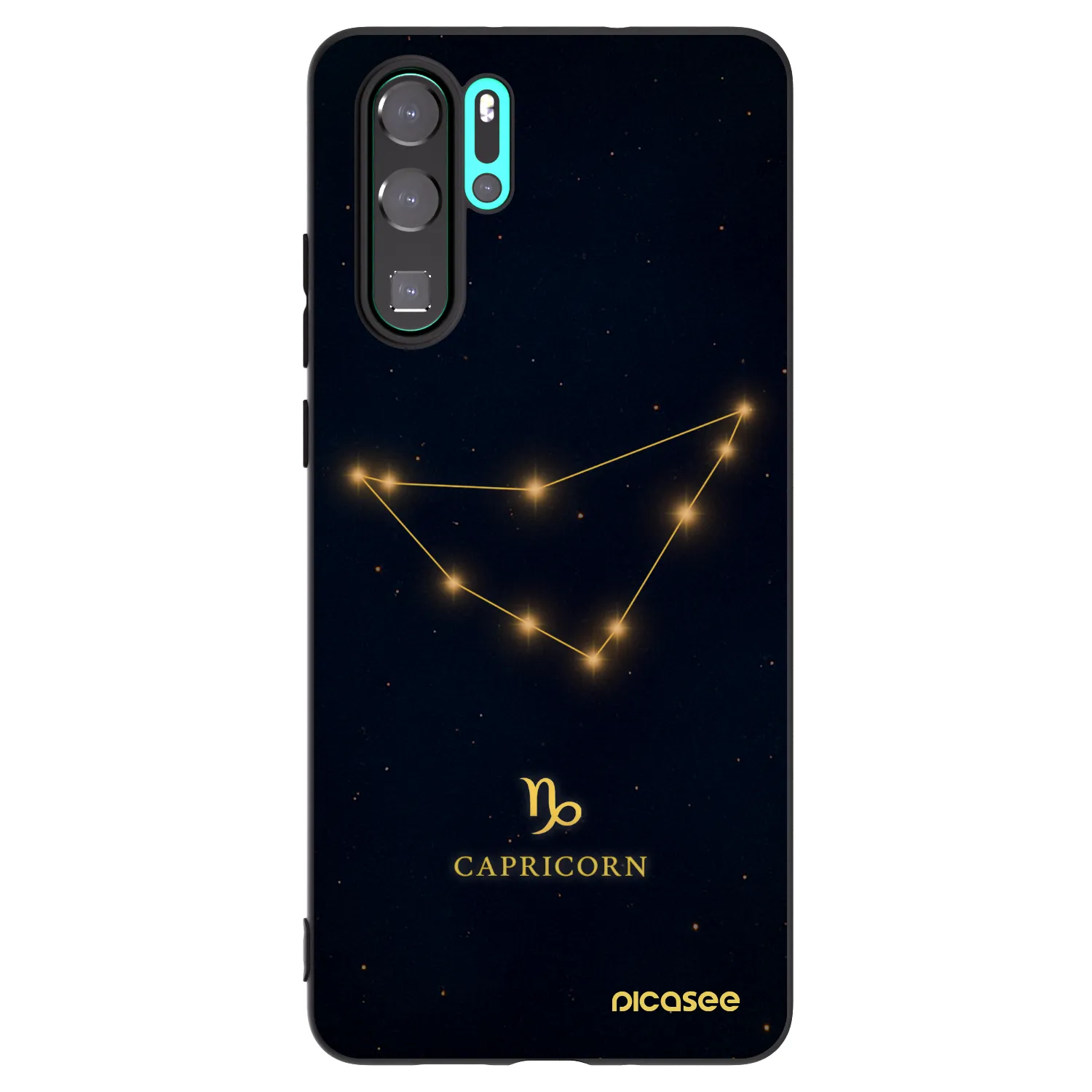 Picasee silikónový čierny obal pre Huawei P30 Pro - CAPRICORN