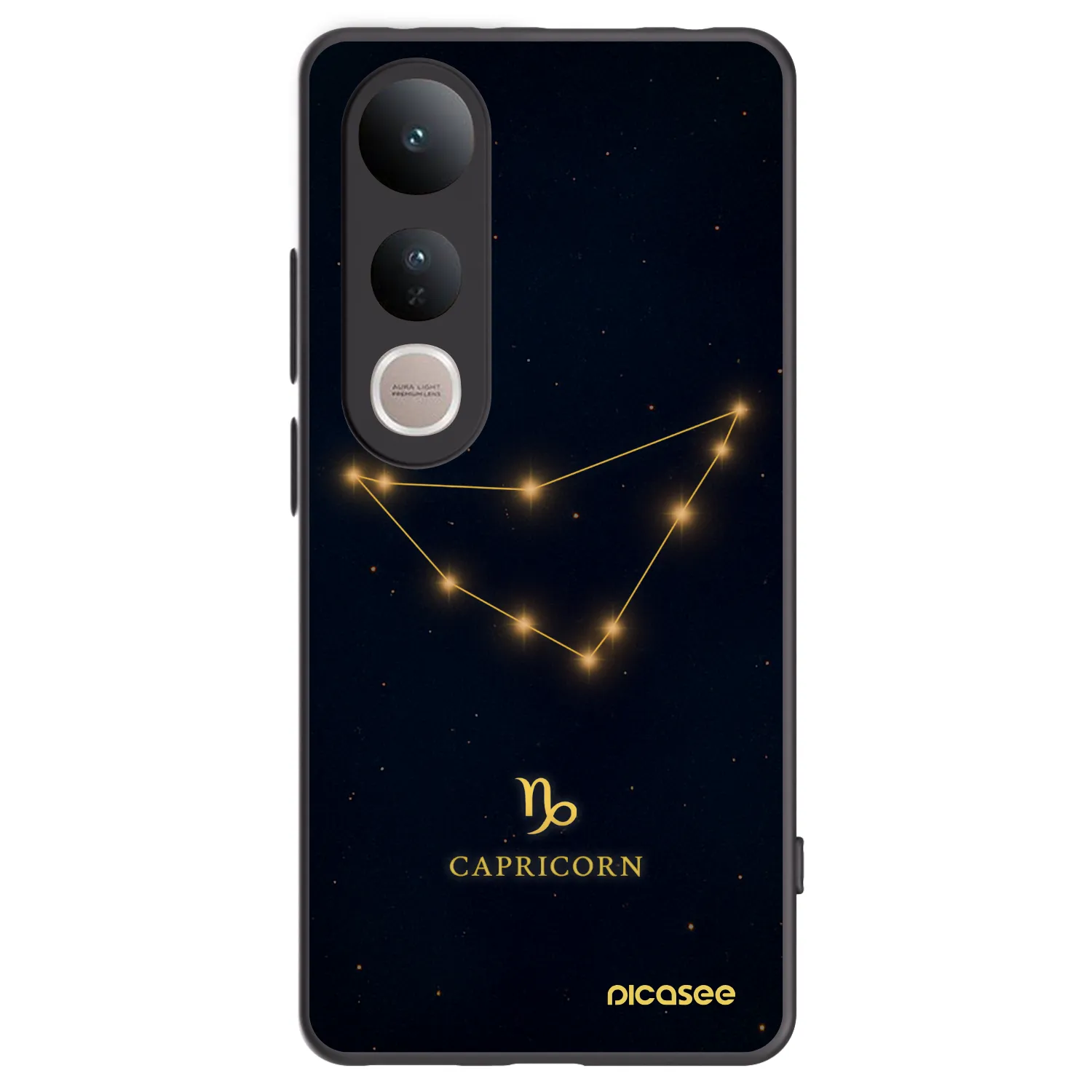 Picasee silikónový čierny obal pre Vivo V50 Lite 5G - CAPRICORN