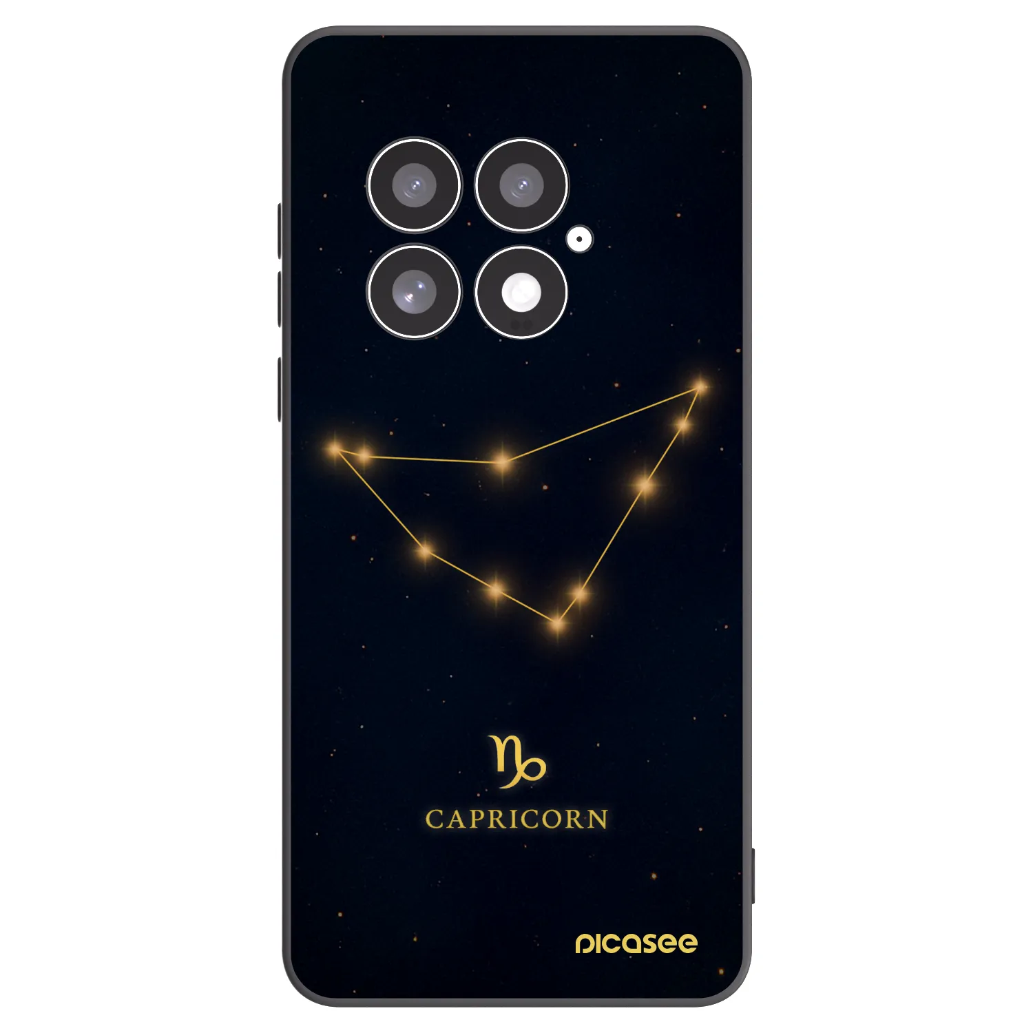 Picasee silikónový čierny obal pre OnePlus 13 5G - CAPRICORN