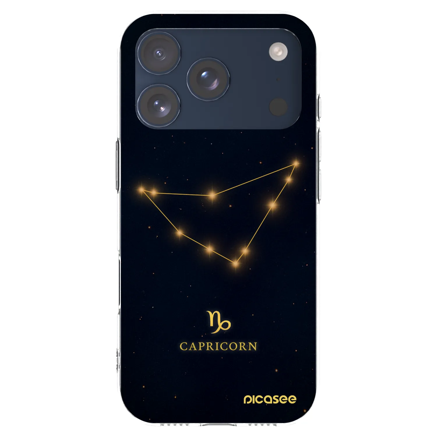 Picasee silikónový prehľadný obal pre Apple iPhone 17 Pro - CAPRICORN