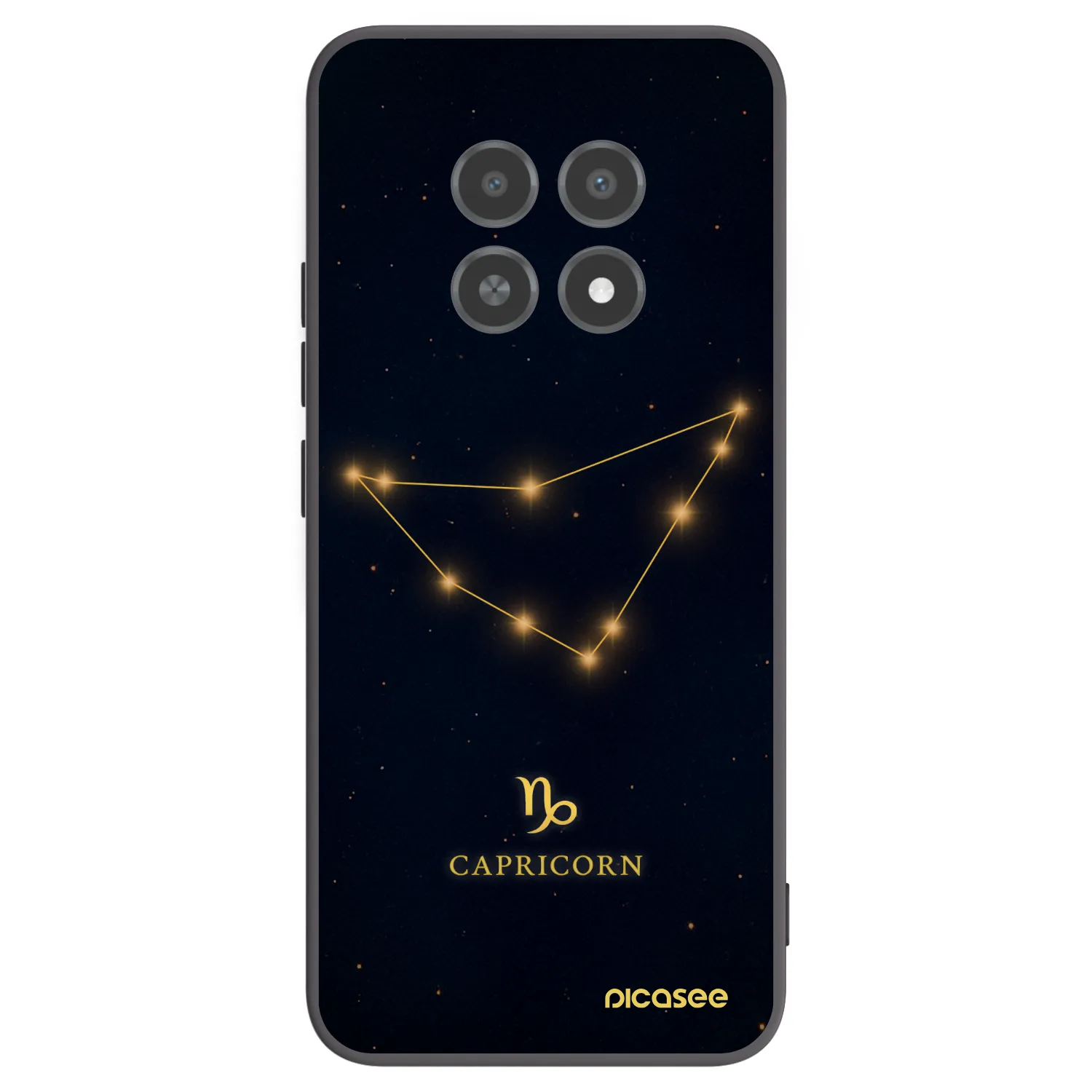 Picasee silikónový čierny obal pre Realme 12X - CAPRICORN