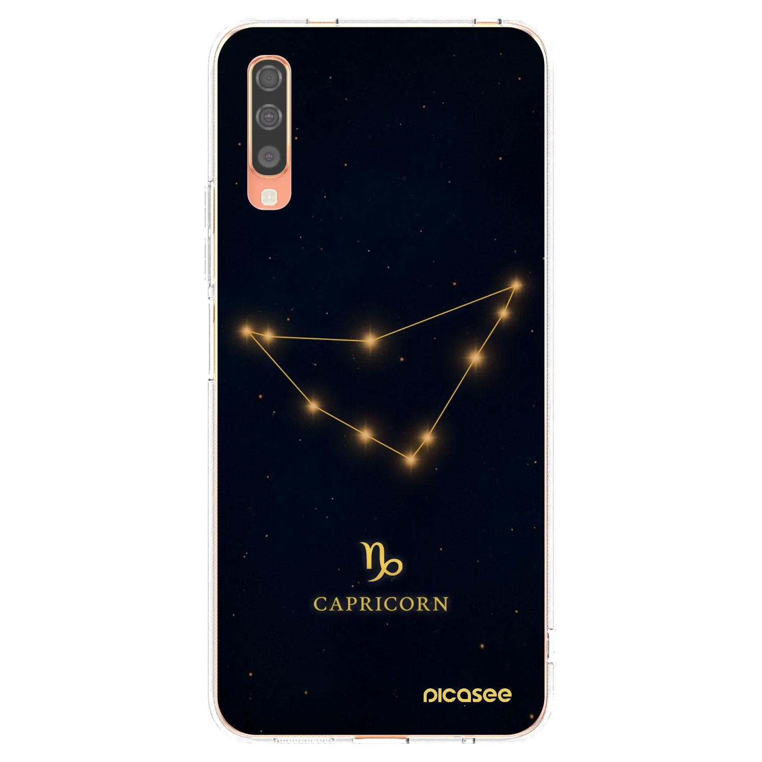 Picasee silikónový prehľadný obal pre Samsung Galaxy A70 A705F - CAPRICORN