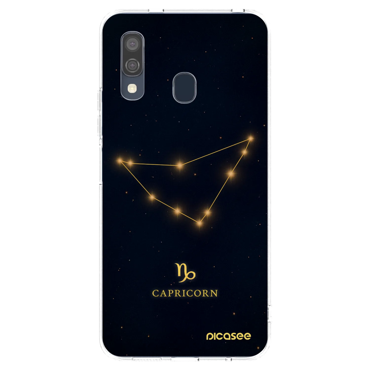 Picasee silikónový prehľadný obal pre Samsung Galaxy A40 A405F - CAPRICORN