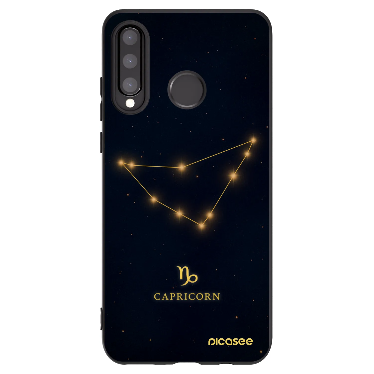 Picasee silikónový čierny obal pre Huawei P30 Lite - CAPRICORN