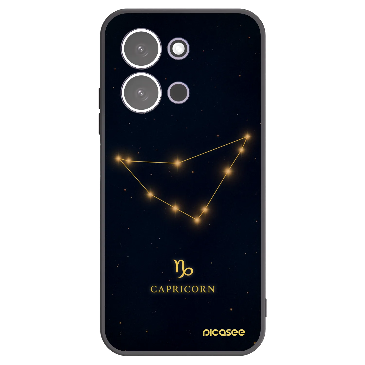 Picasee silikónový čierny obal pre Xiaomi Redmi 15C 5G - CAPRICORN
