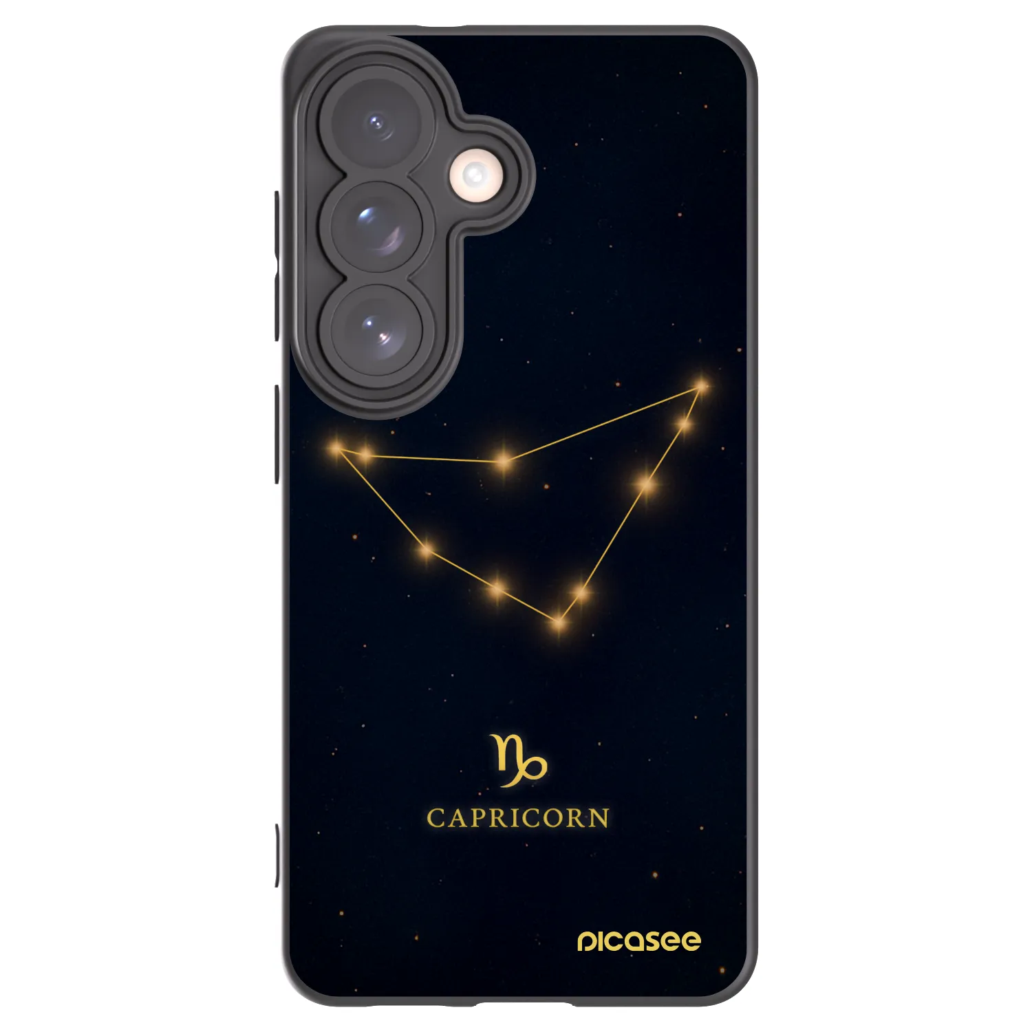 Picasee silikónový čierny obal pre Samsung Galaxy S26 - CAPRICORN