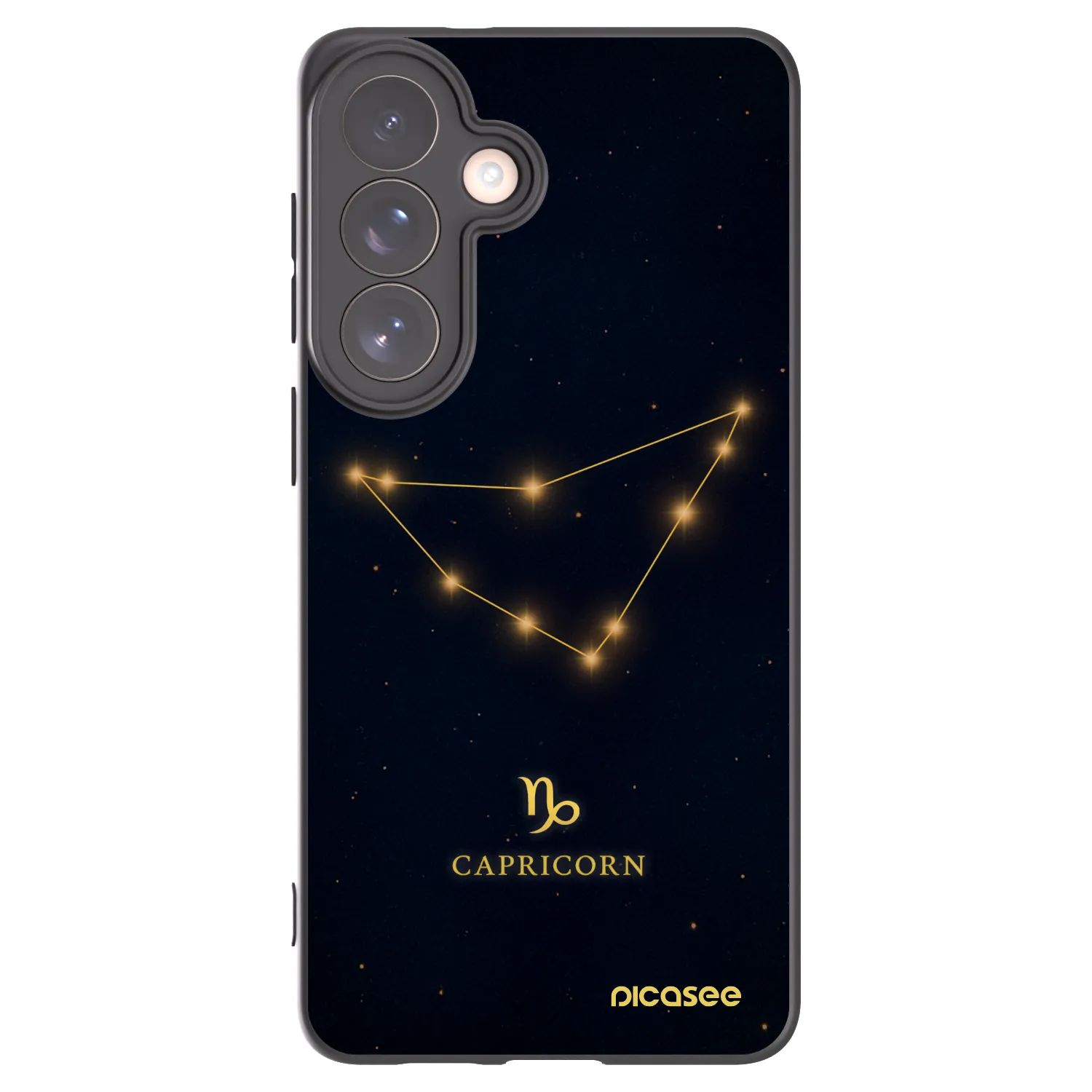 Picasee silikónový čierny obal pre Samsung Galaxy S26+ - CAPRICORN