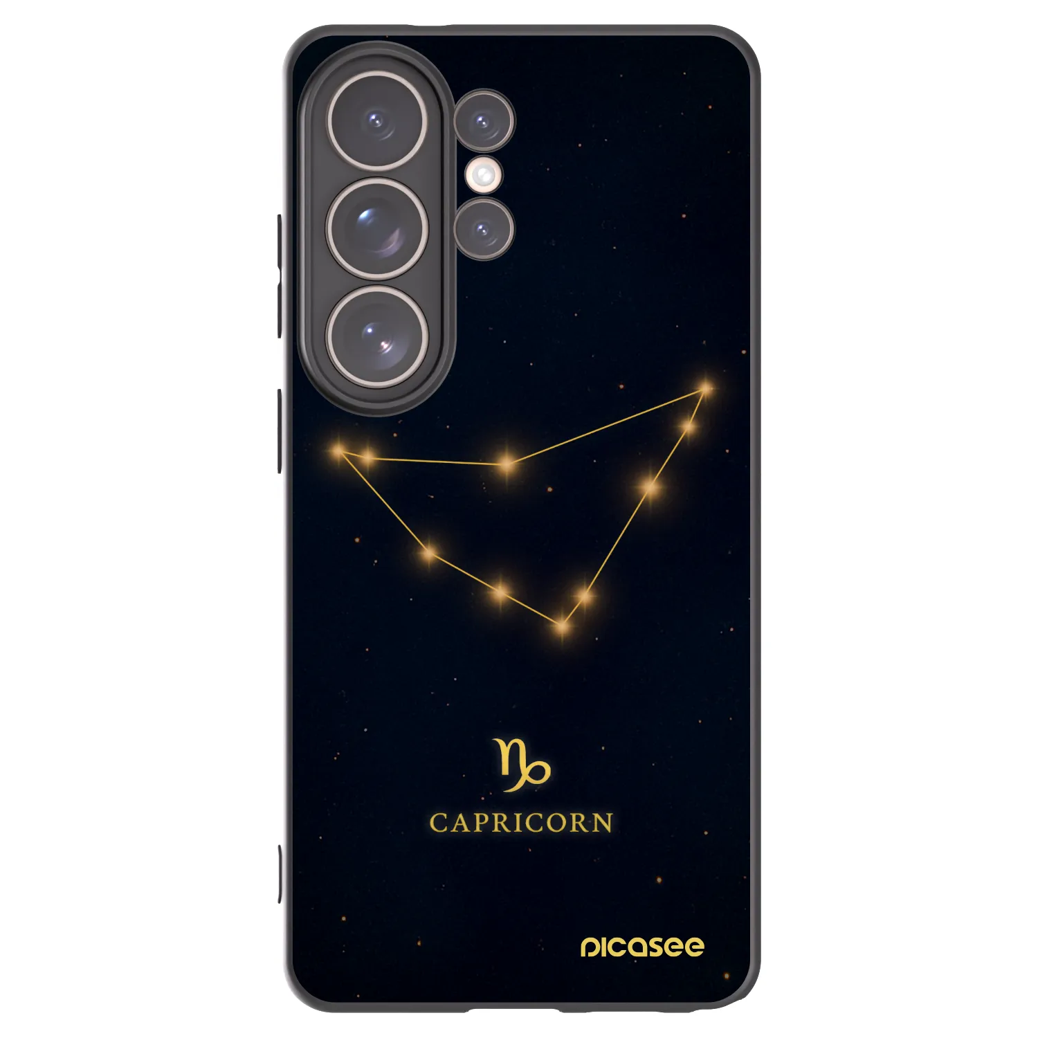 Picasee silikónový čierny obal pre Samsung Galaxy S26 Ultra - CAPRICORN