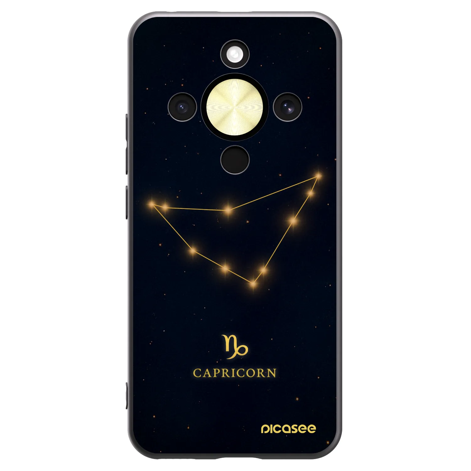 Picasee silikónový čierny obal pre Honor Magic8 Lite 5G - CAPRICORN