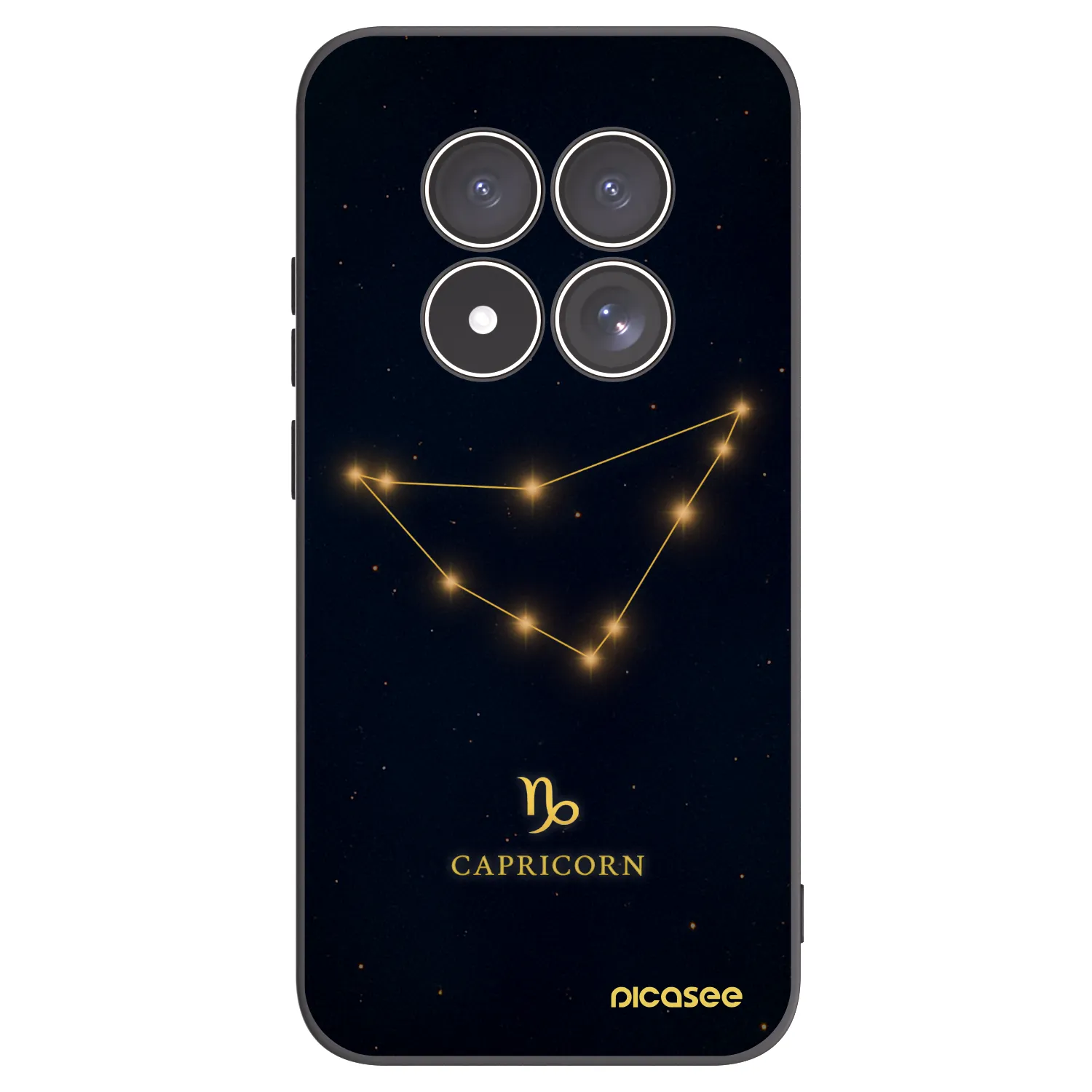Picasee silikónový čierny obal pre Xiaomi Redmi Note 15 Pro 5G - CAPRICORN