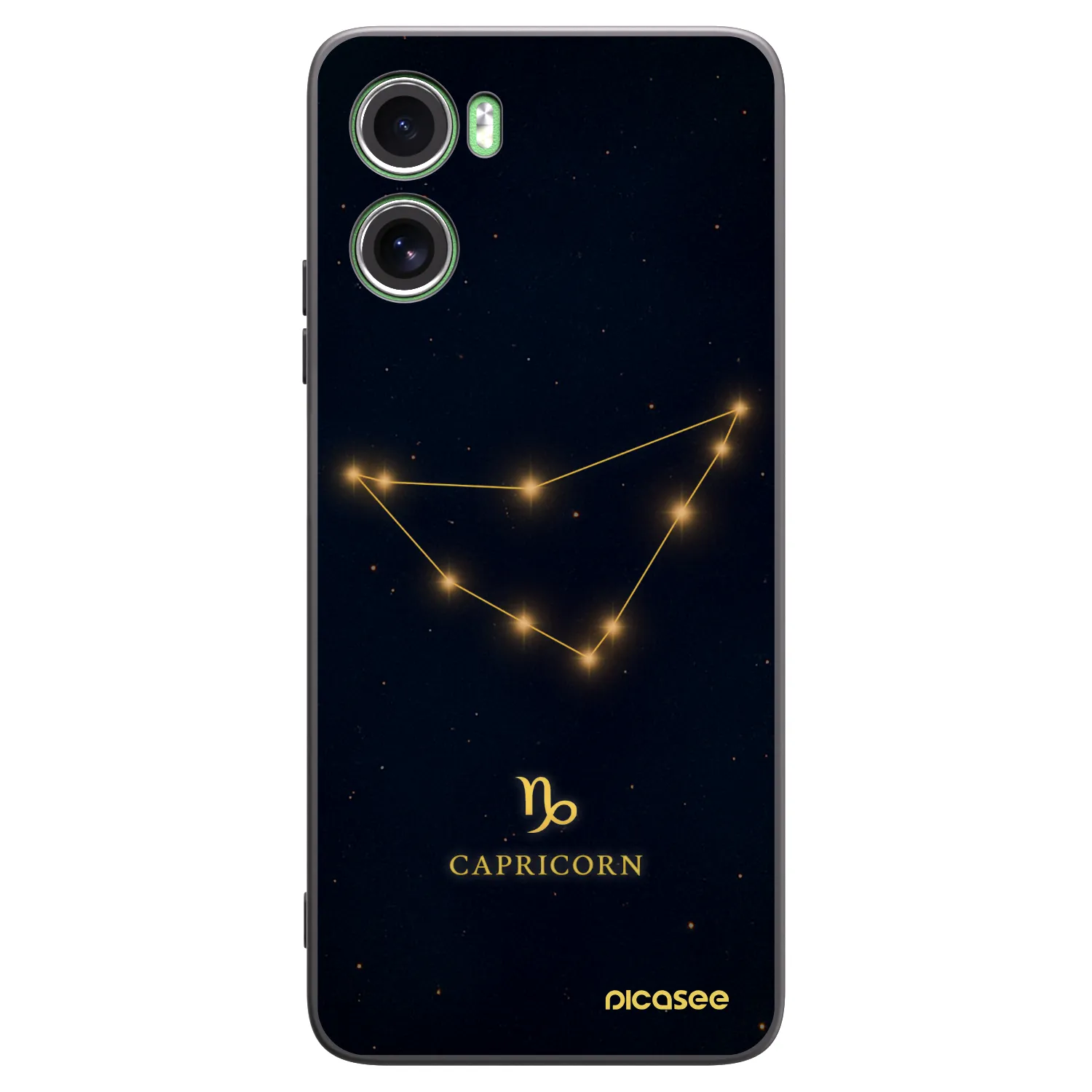 Picasee silikónový čierny obal pre Motorola Moto G06 - CAPRICORN