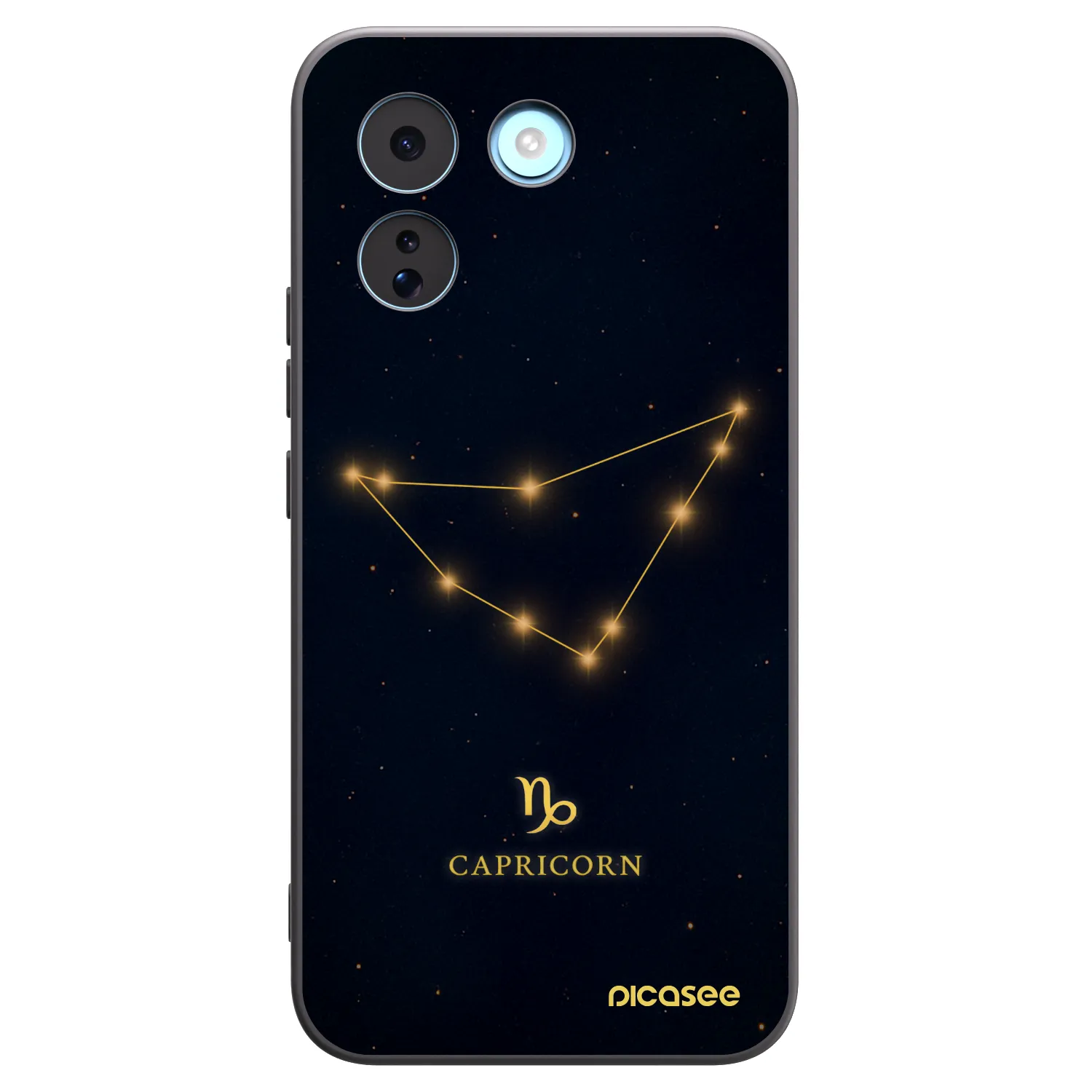 Picasee silikónový čierny obal pre Xiaomi Redmi Note 17 Pro MAX 5G - CAPRICORN