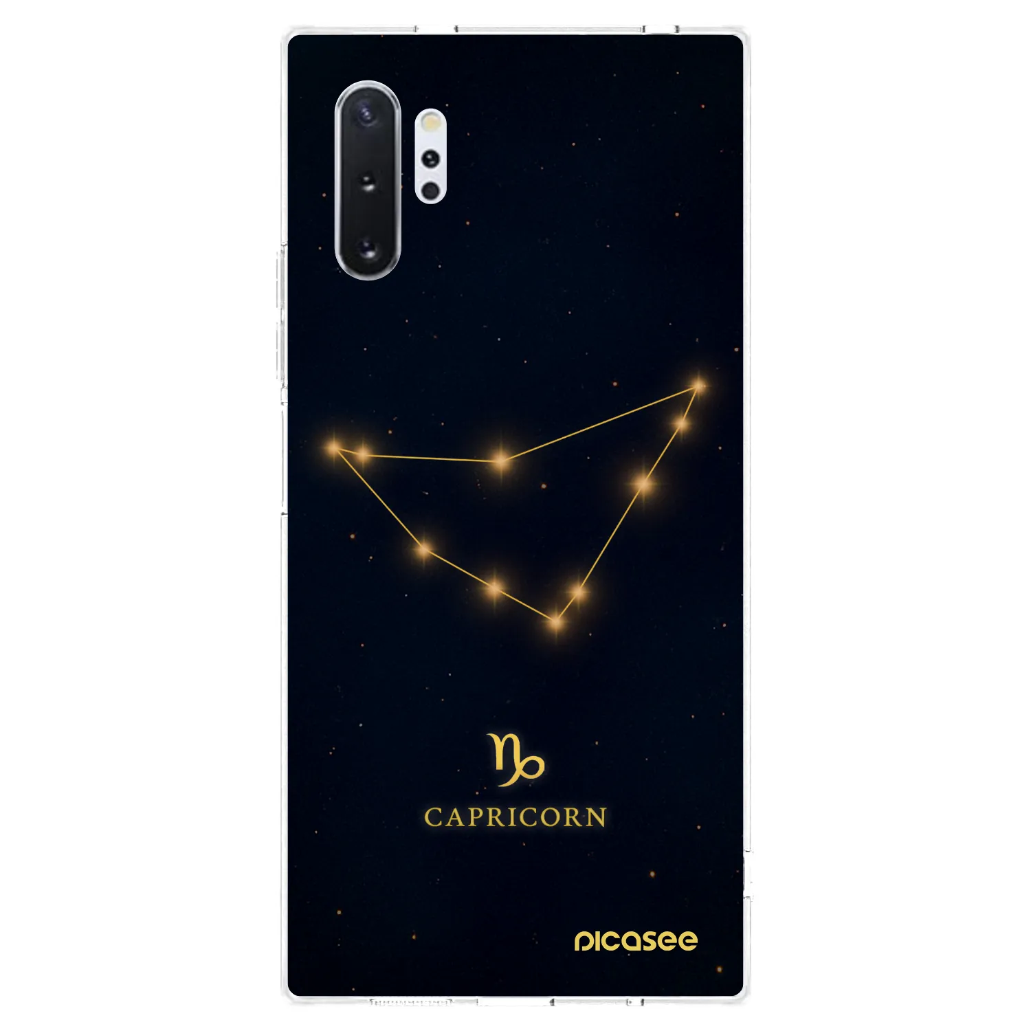 Picasee silikónový prehľadný obal pre Samsung Galaxy Note 10+ N975F - CAPRICORN