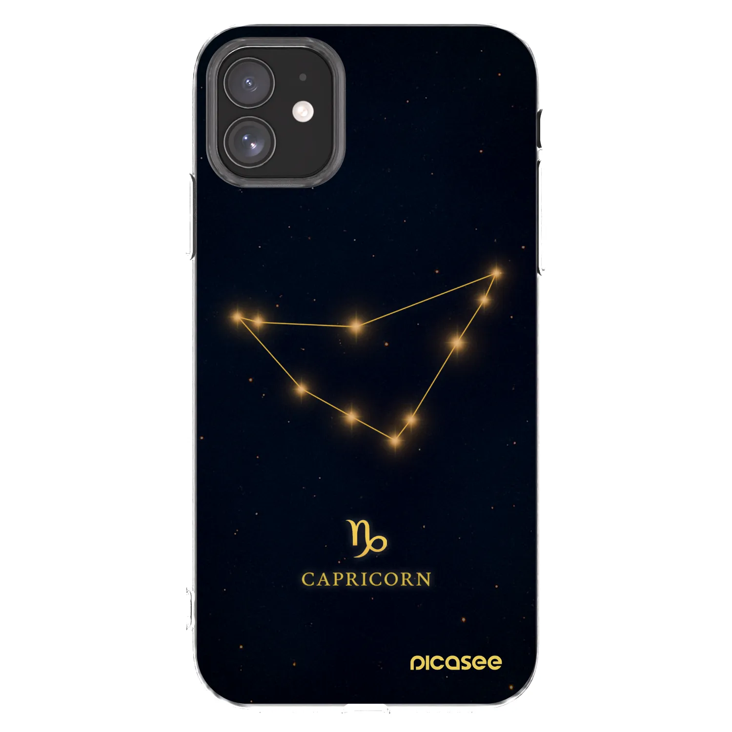 Picasee silikónový prehľadný obal pre Apple iPhone 11 - CAPRICORN