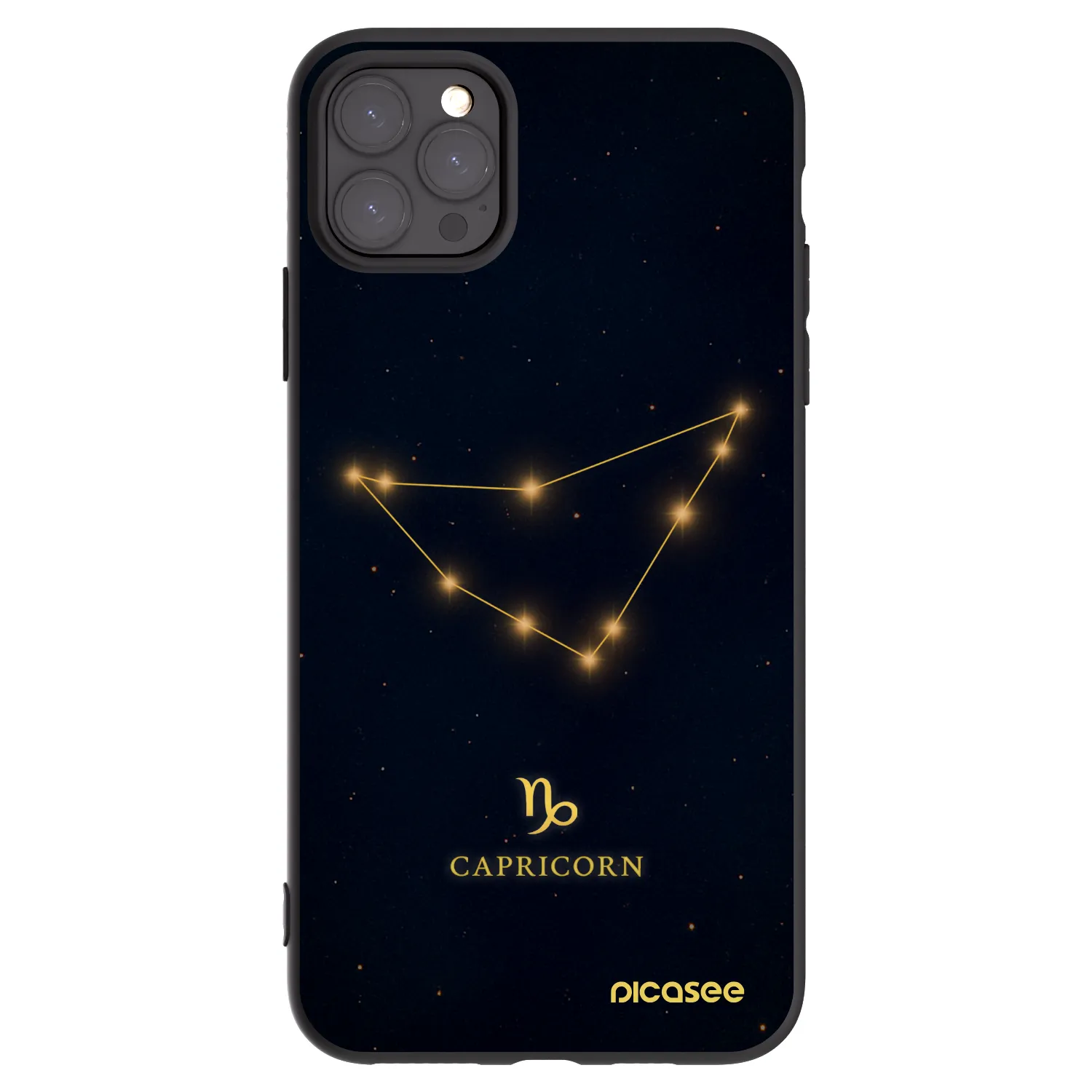 Picasee silikónový čierny obal pre Apple iPhone 11 Pro Max - CAPRICORN
