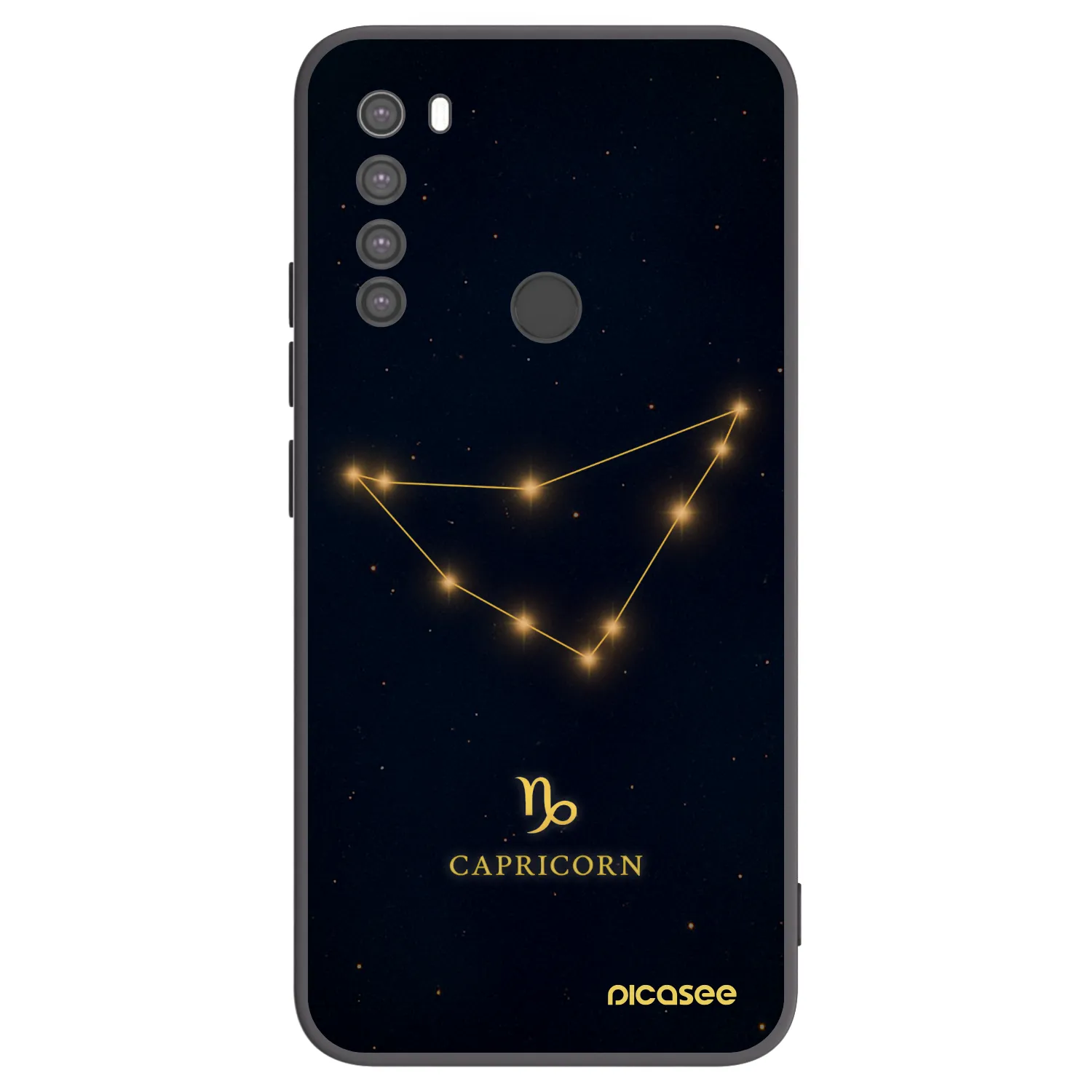 Picasee silikónový čierny obal pre Xiaomi Redmi Note 8 - CAPRICORN