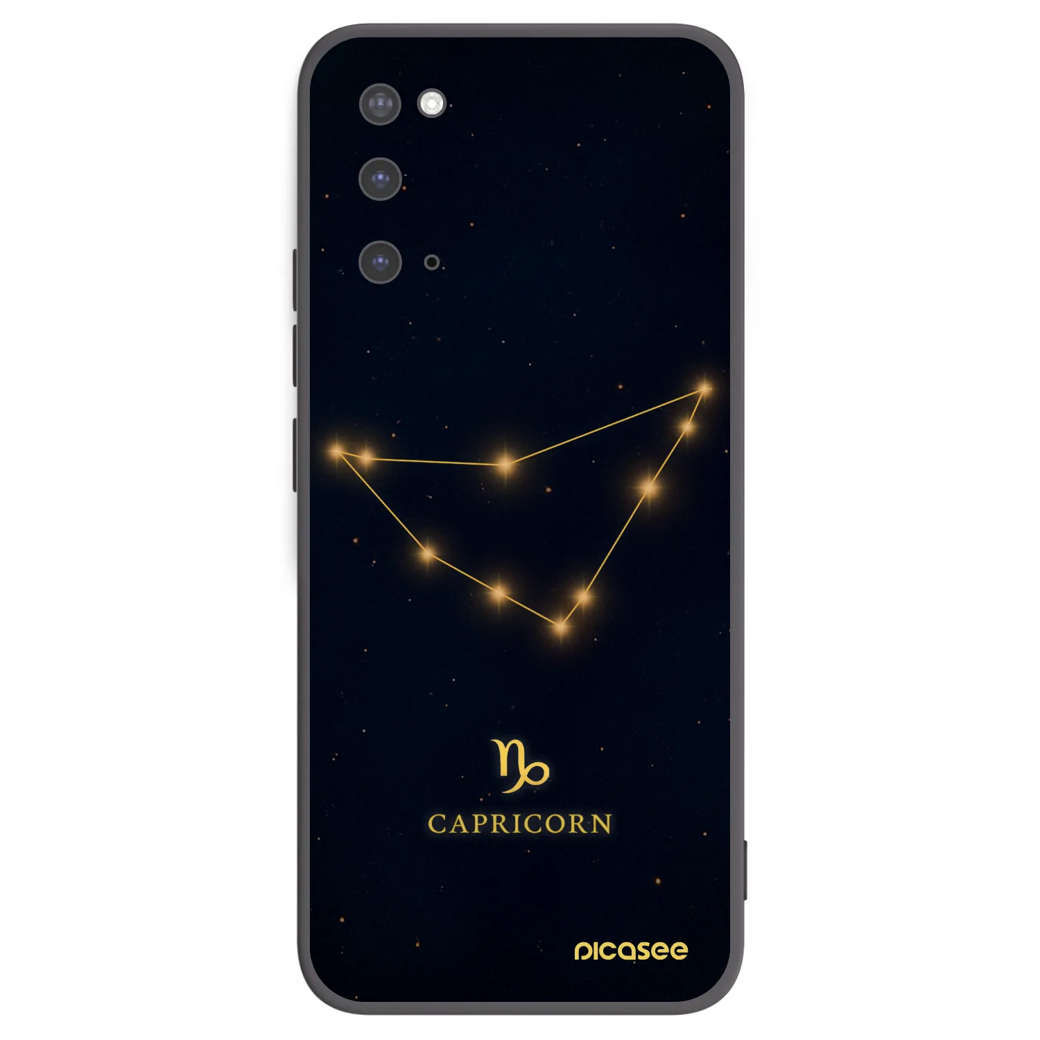 Picasee silikónový čierny obal pre Samsung Galaxy S20 G980F - CAPRICORN
