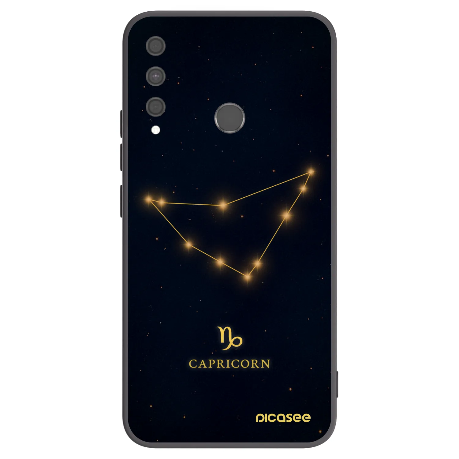 Picasee silikónový čierny obal pre Huawei P40 Lite E - CAPRICORN