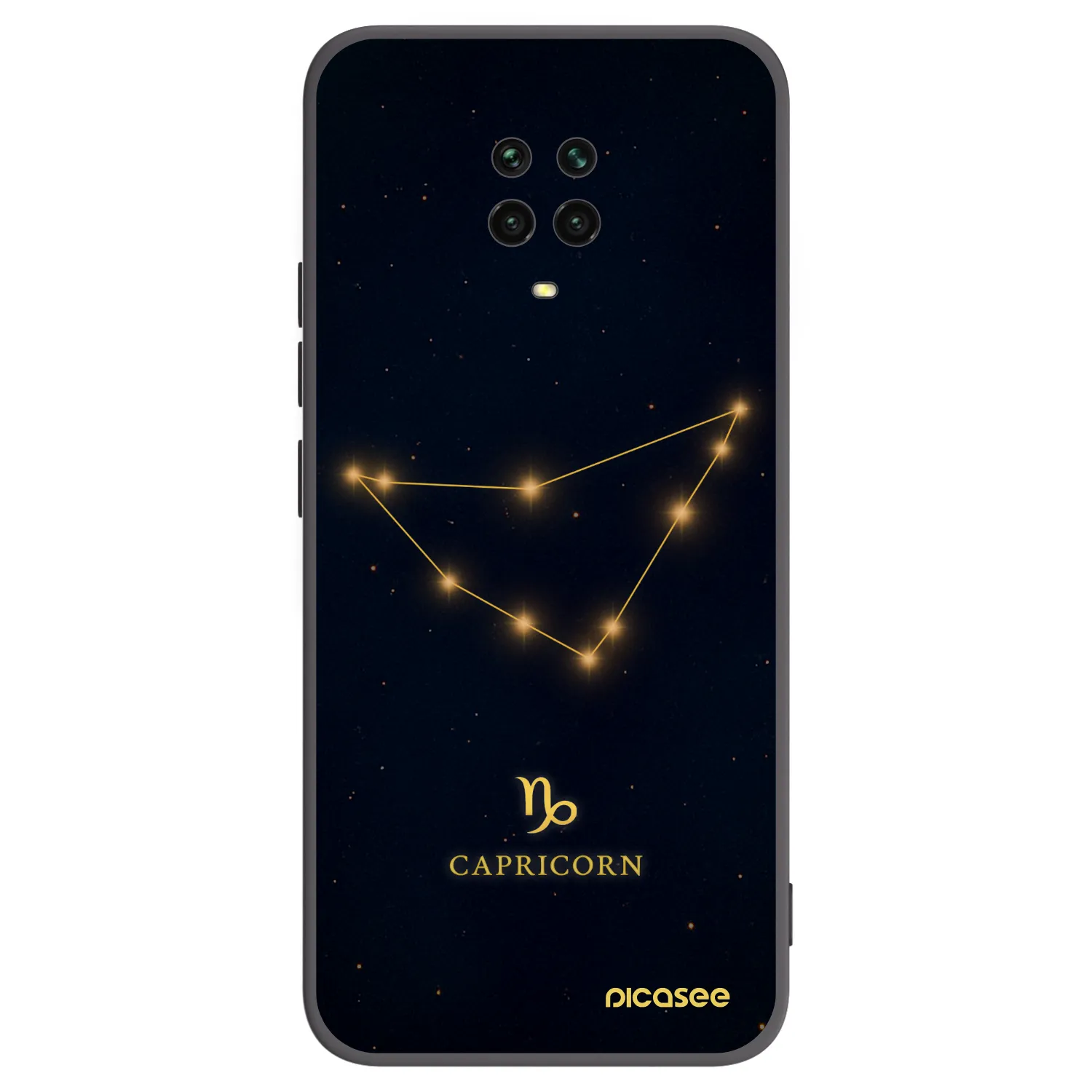 Picasee silikónový čierny obal pre Xiaomi Redmi Note 9 Pro - CAPRICORN