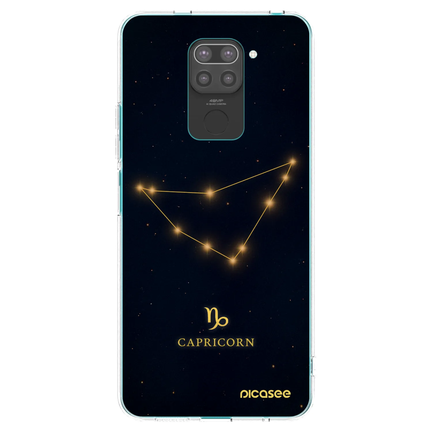 Picasee silikónový čierny obal pre Xiaomi Redmi Note 9 - CAPRICORN