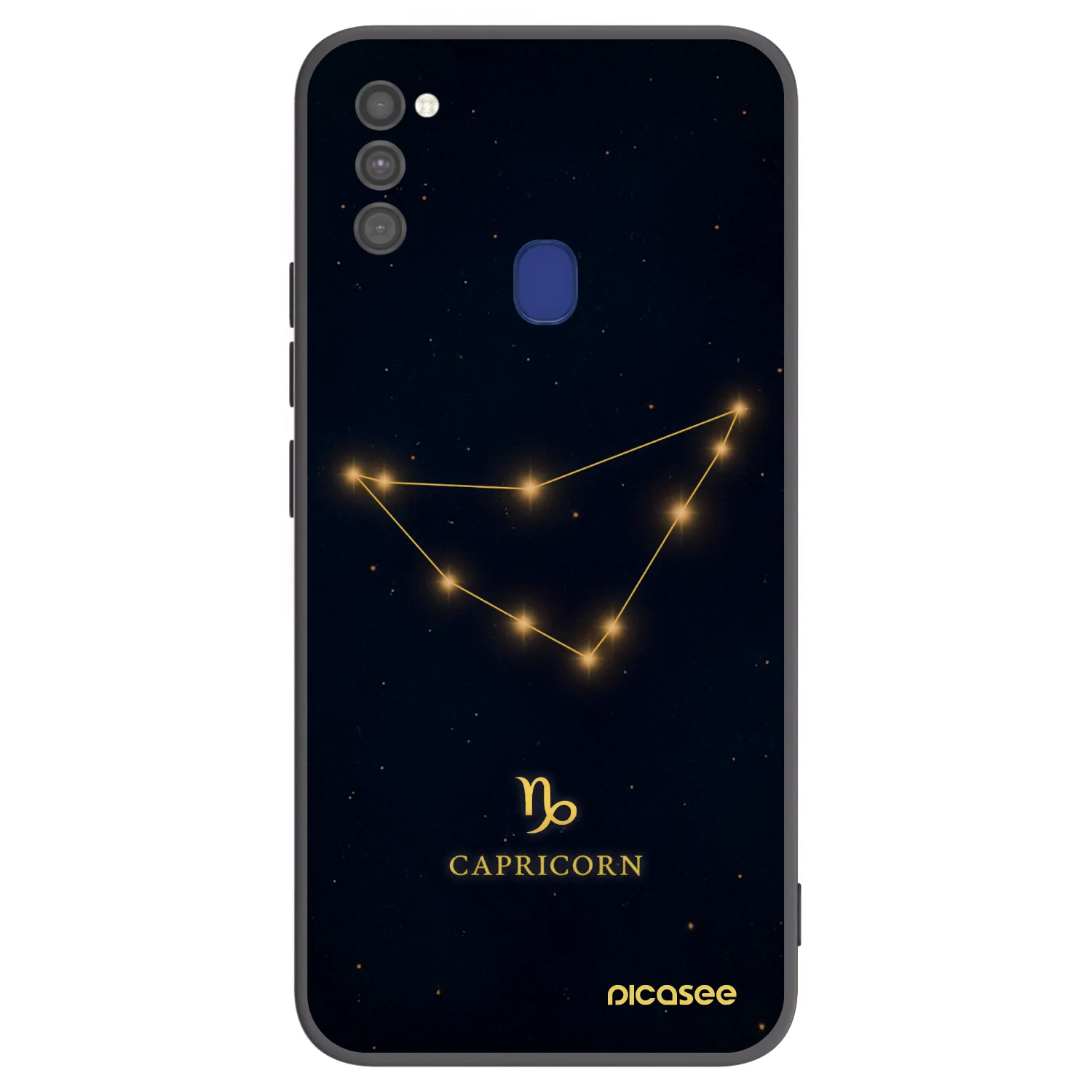 Picasee silikónový čierny obal pre Samsung Galaxy M21 M215F - CAPRICORN