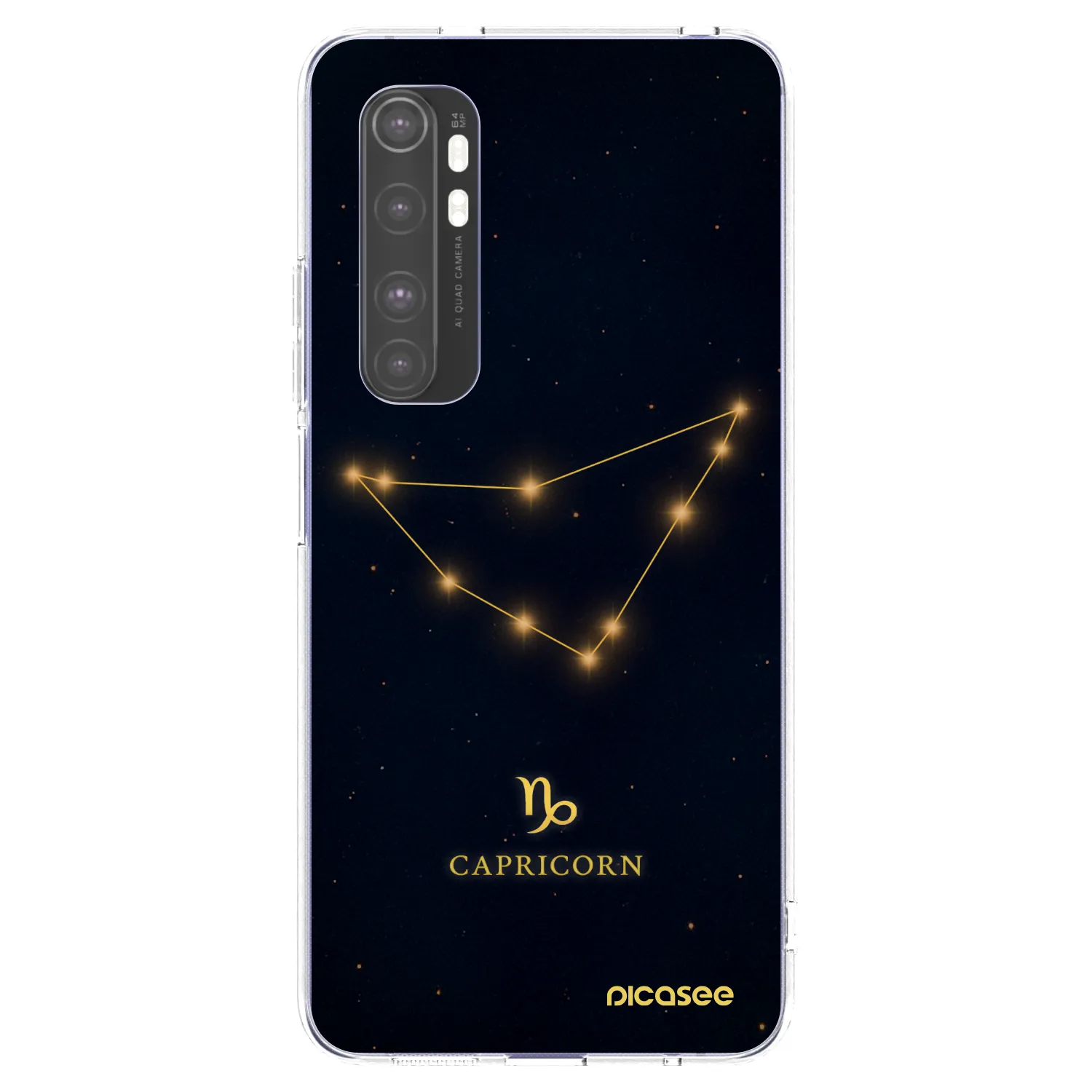 Picasee silikónový prehľadný obal pre Xiaomi Mi Note 10 Lite - CAPRICORN