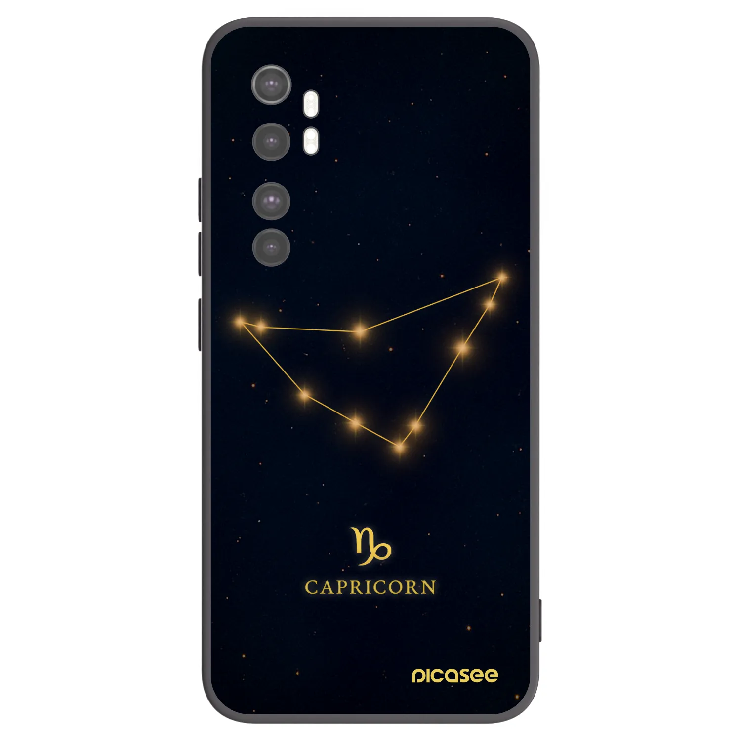 Picasee silikónový čierny obal pre Xiaomi Mi Note 10 Lite - CAPRICORN