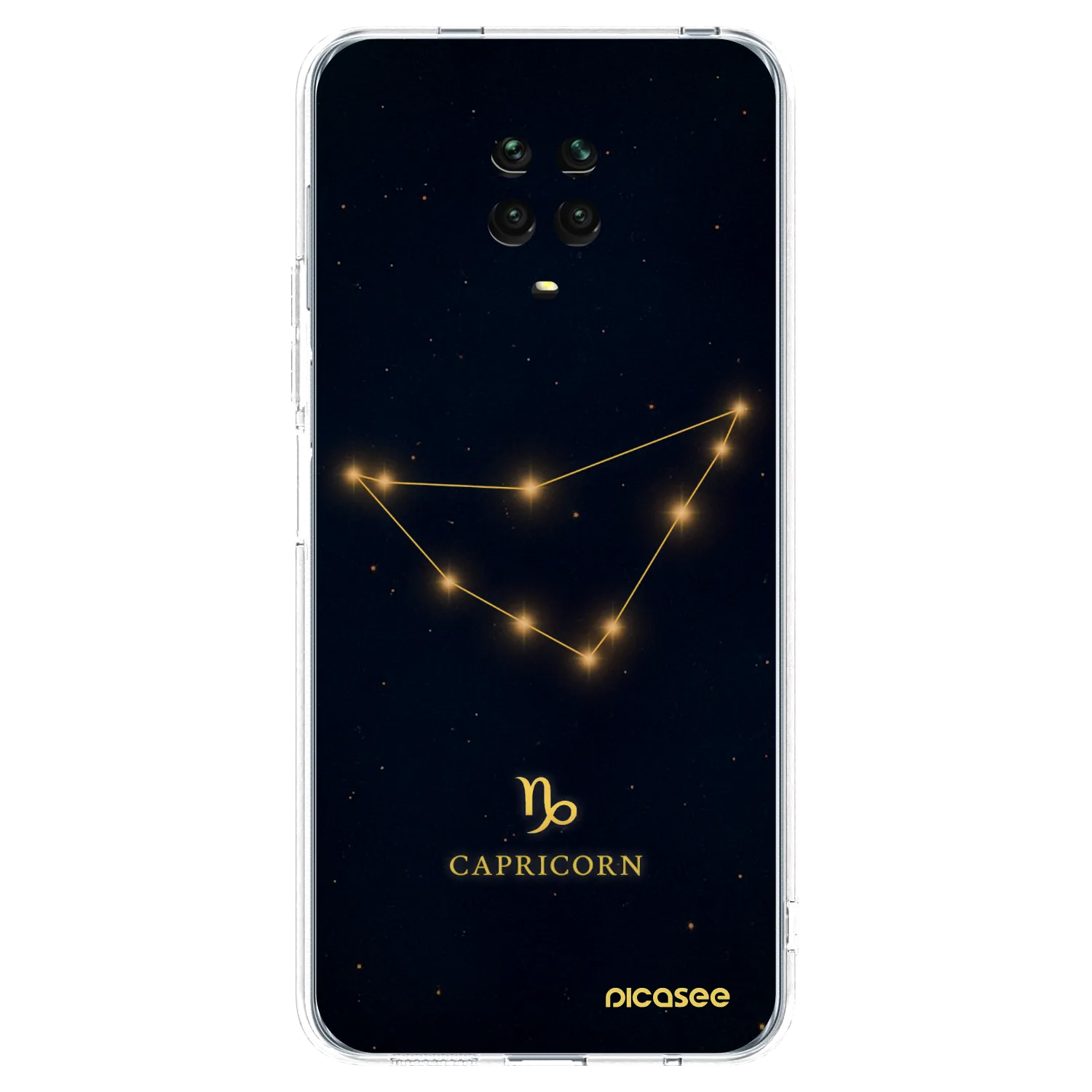 Picasee silikónový prehľadný obal pre Xiaomi Redmi Note 9S - CAPRICORN