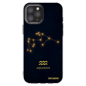 Picasee silikónový prehľadný obal pre Apple iPhone 12 Pro Max - AQUARIUS