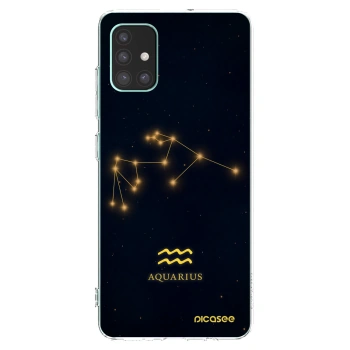 Picasee silikónový prehľadný obal pre Samsung Galaxy M51 M515F - AQUARIUS