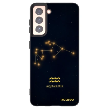 Picasee silikónový čierny obal pre Samsung Galaxy S21 5G G991B - AQUARIUS
