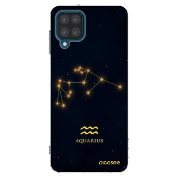 Picasee silikónový prehľadný obal pre Samsung Galaxy A12 A125F - AQUARIUS