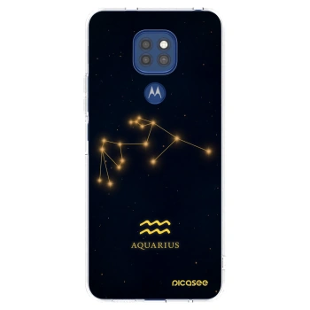 Picasee silikónový prehľadný obal pre Motorola Moto G9 Play - AQUARIUS