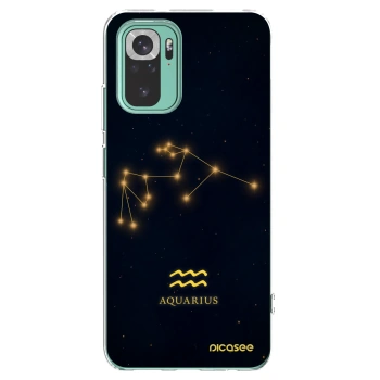 Picasee silikónový prehľadný obal pre Xiaomi Redmi Note 10 Pro - AQUARIUS