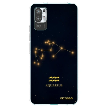 Picasee silikónový prehľadný obal pre Xiaomi Redmi Note 10 5G - AQUARIUS