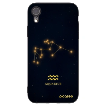 Picasee silikónový čierny obal pre Apple iPhone XR - AQUARIUS